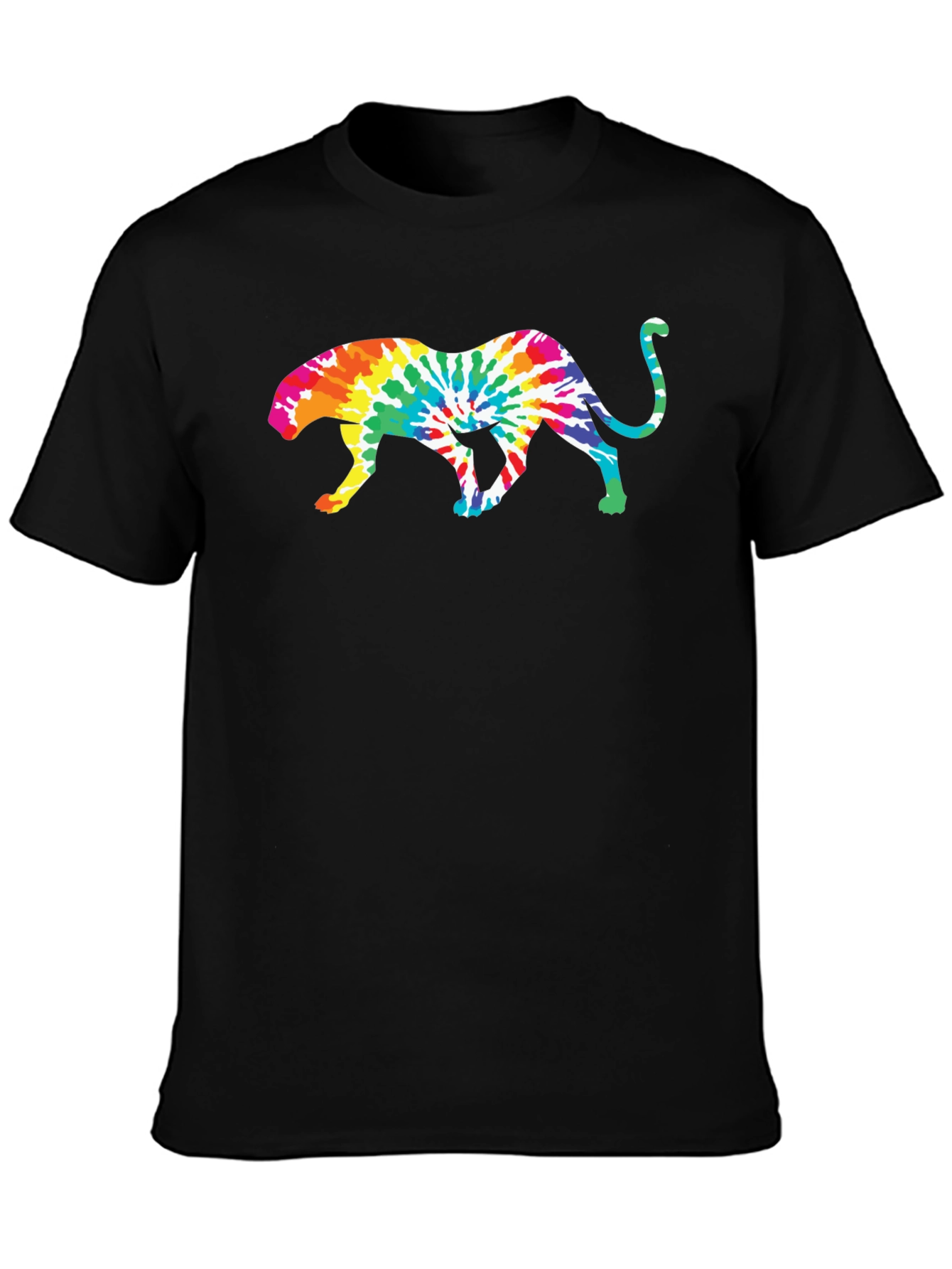 Tie Dye Jaguar Graphic T-Shirt