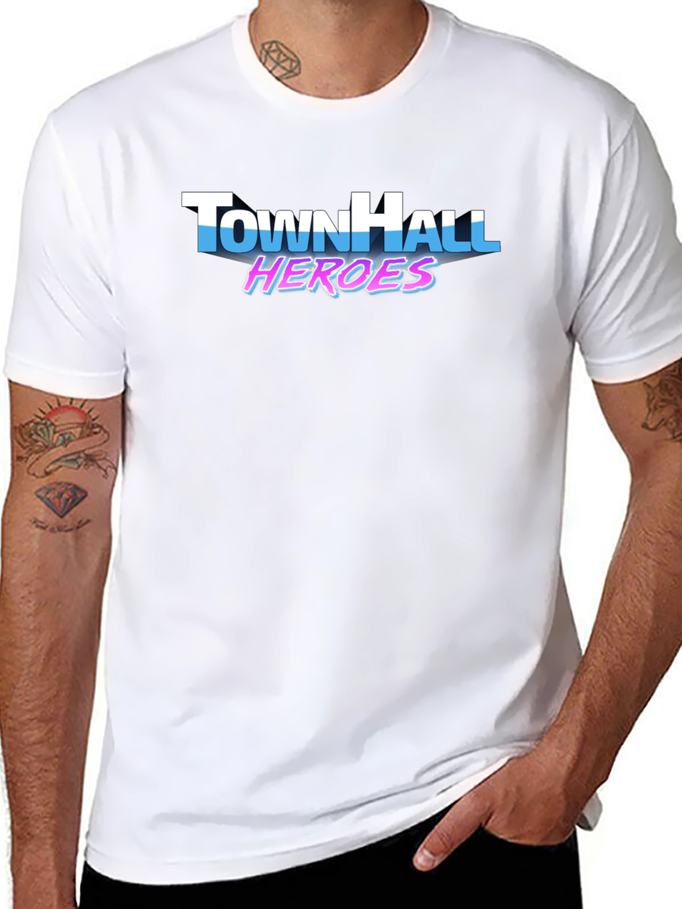 TownHall Heroes Graphic Print T-Shirt