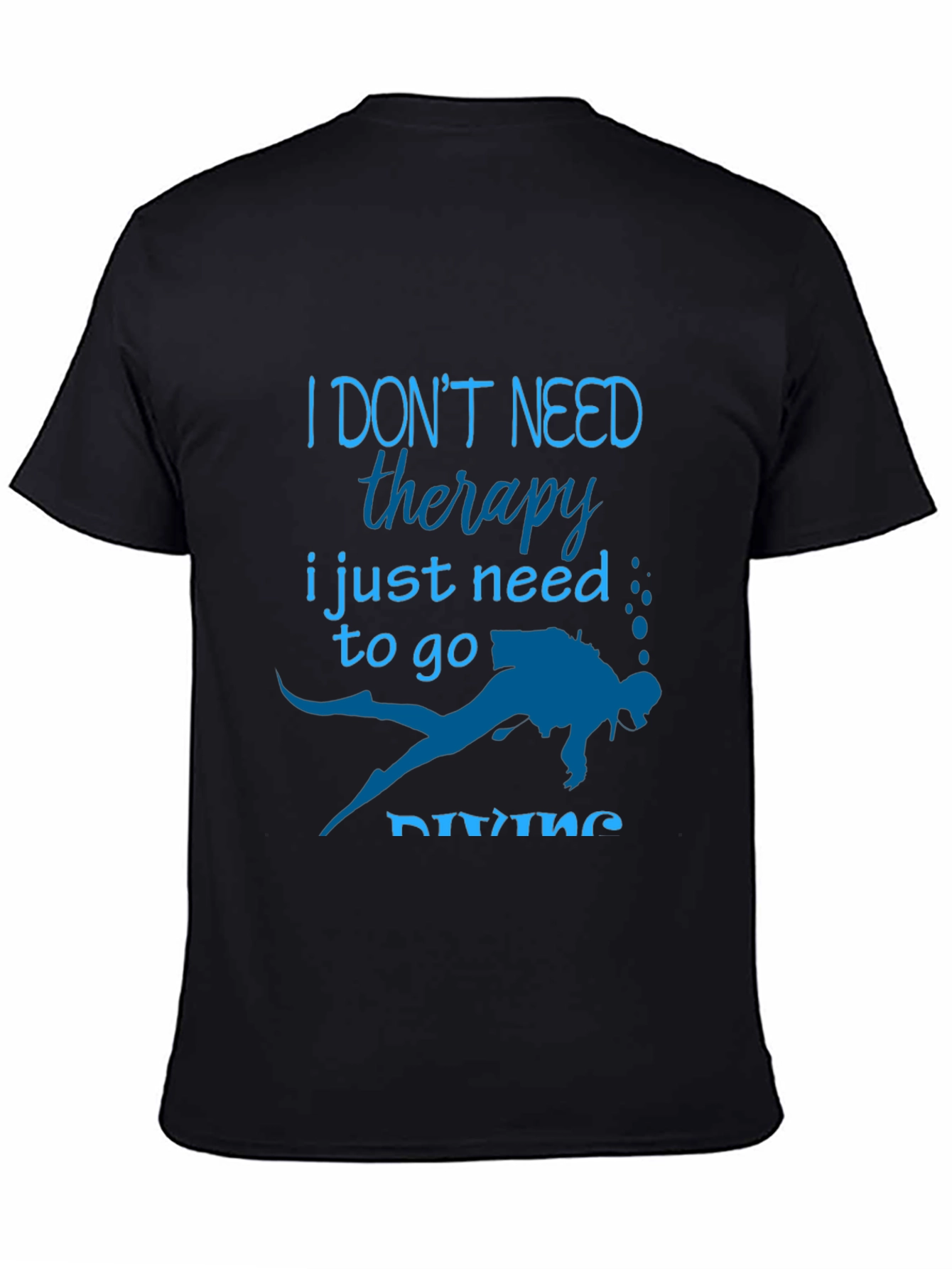 Diving Therapy Graphic T-Shirt - Diver Gift