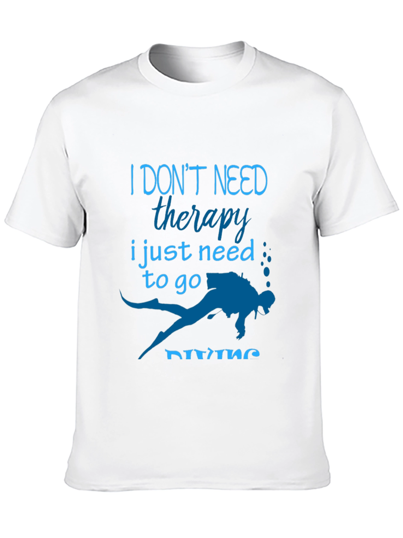 Diving Therapy Graphic T-Shirt - Diver Gift