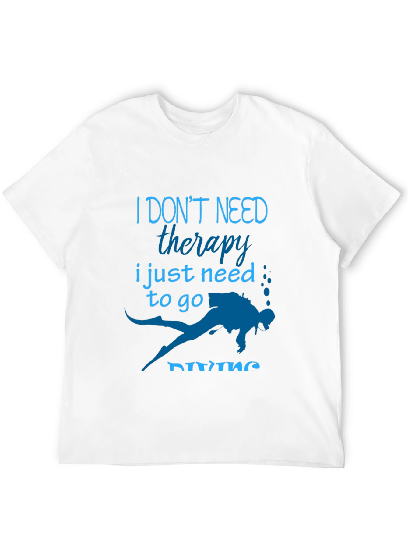 Diving Therapy Graphic T-Shirt - Diver Gift