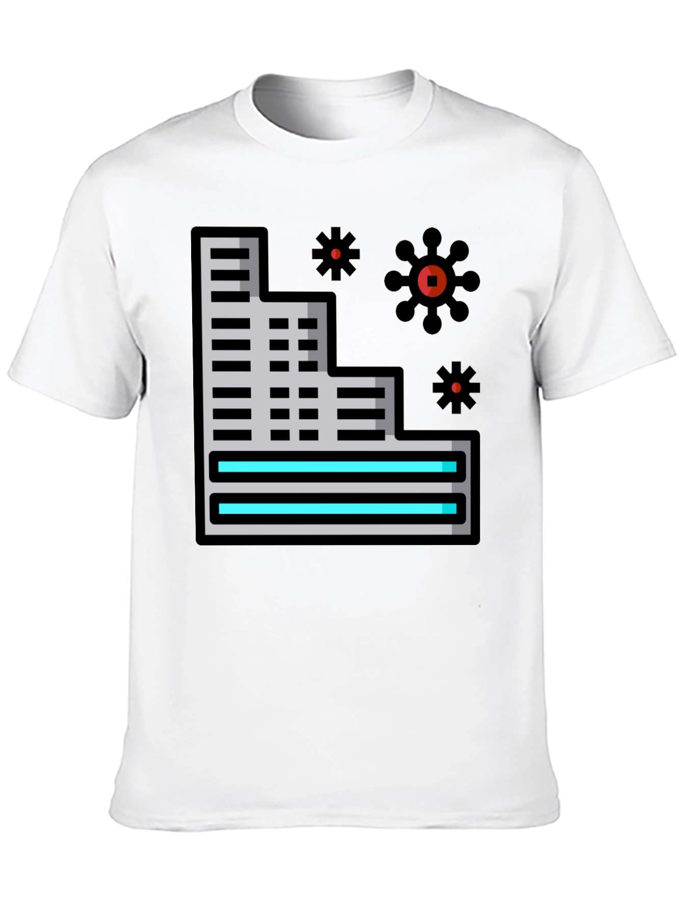 Modern Building T-Shirt - Unique Graphic Tee