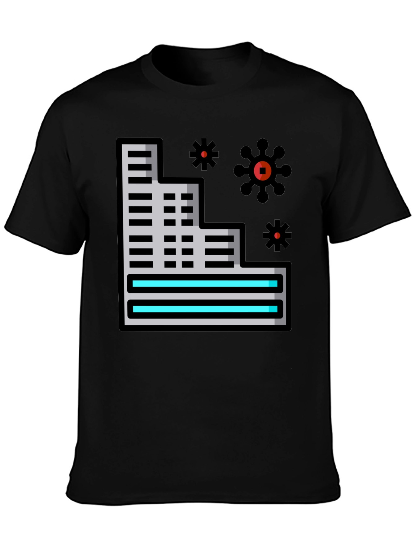 Modern Building T-Shirt - Unique Graphic Tee