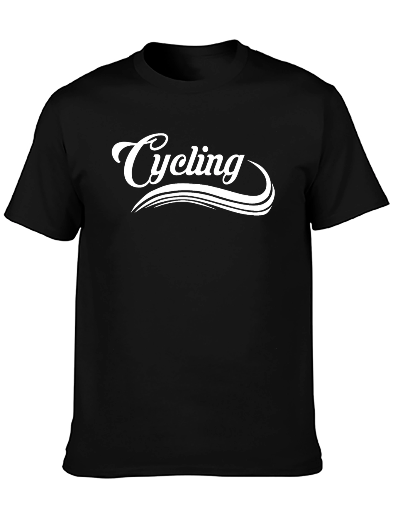 Cycling Graphic T-Shirt - Black
