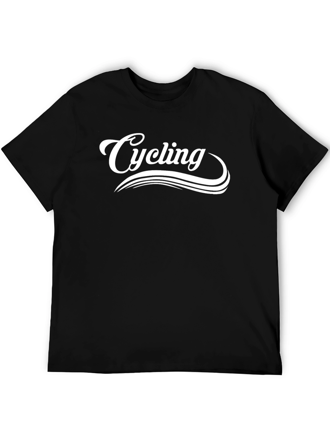 Cycling Graphic T-Shirt - Black