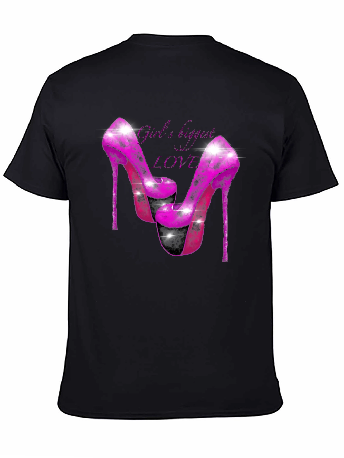 Girls Biggest Love Heels Graphic T-Shirt
