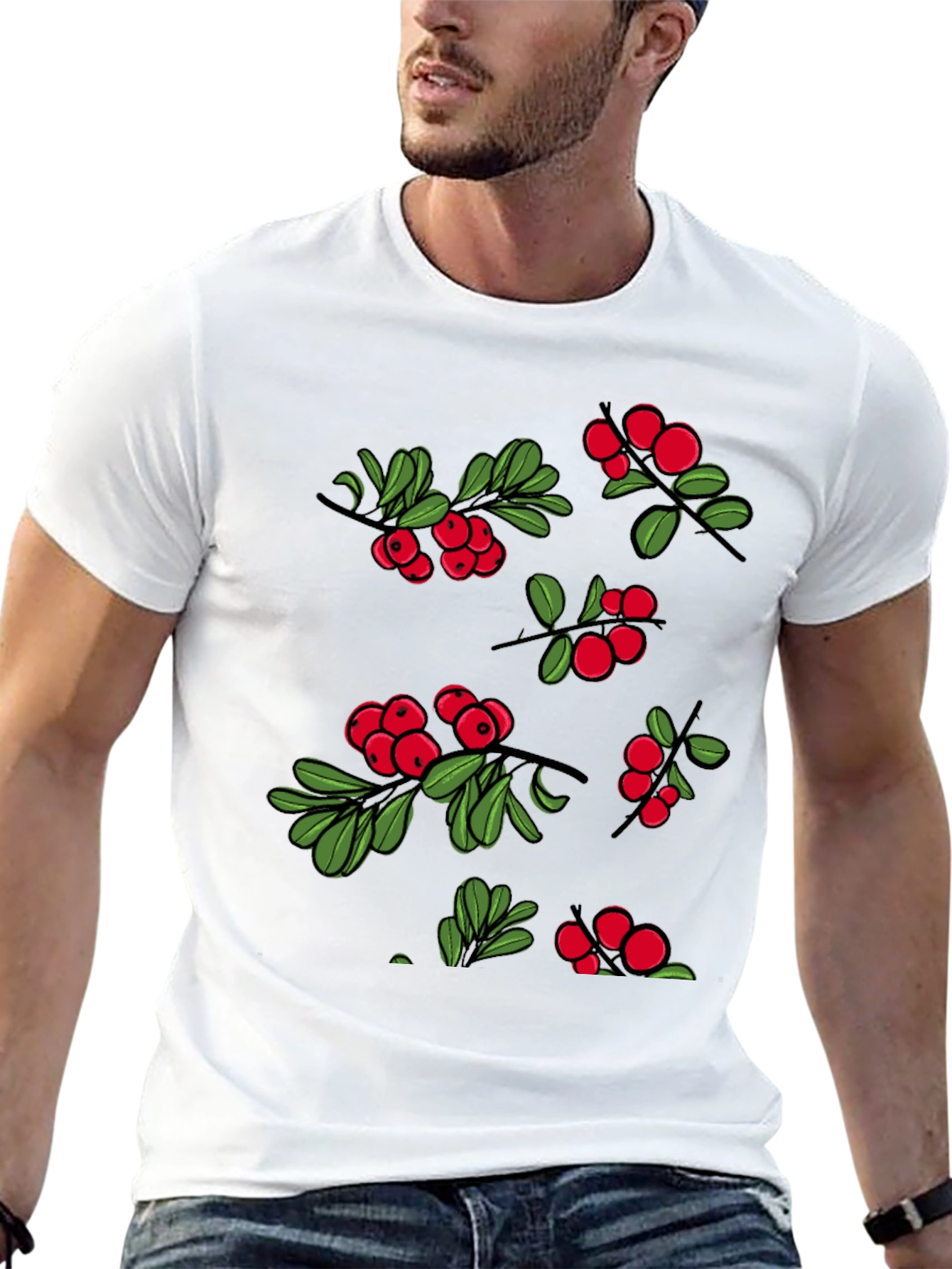 Berry Design Black T-Shirt
