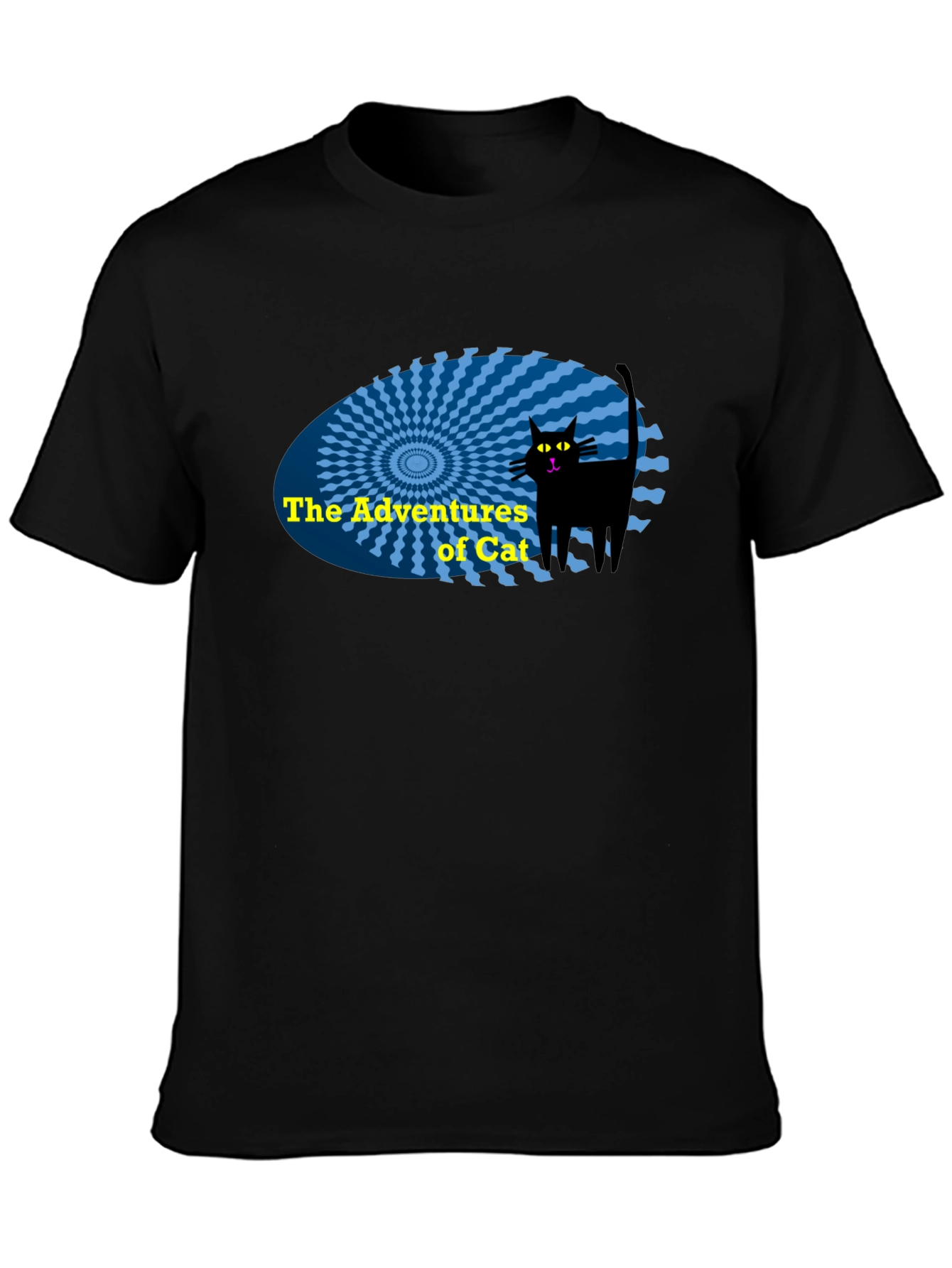 The Adventures of Cat Black T-Shirt