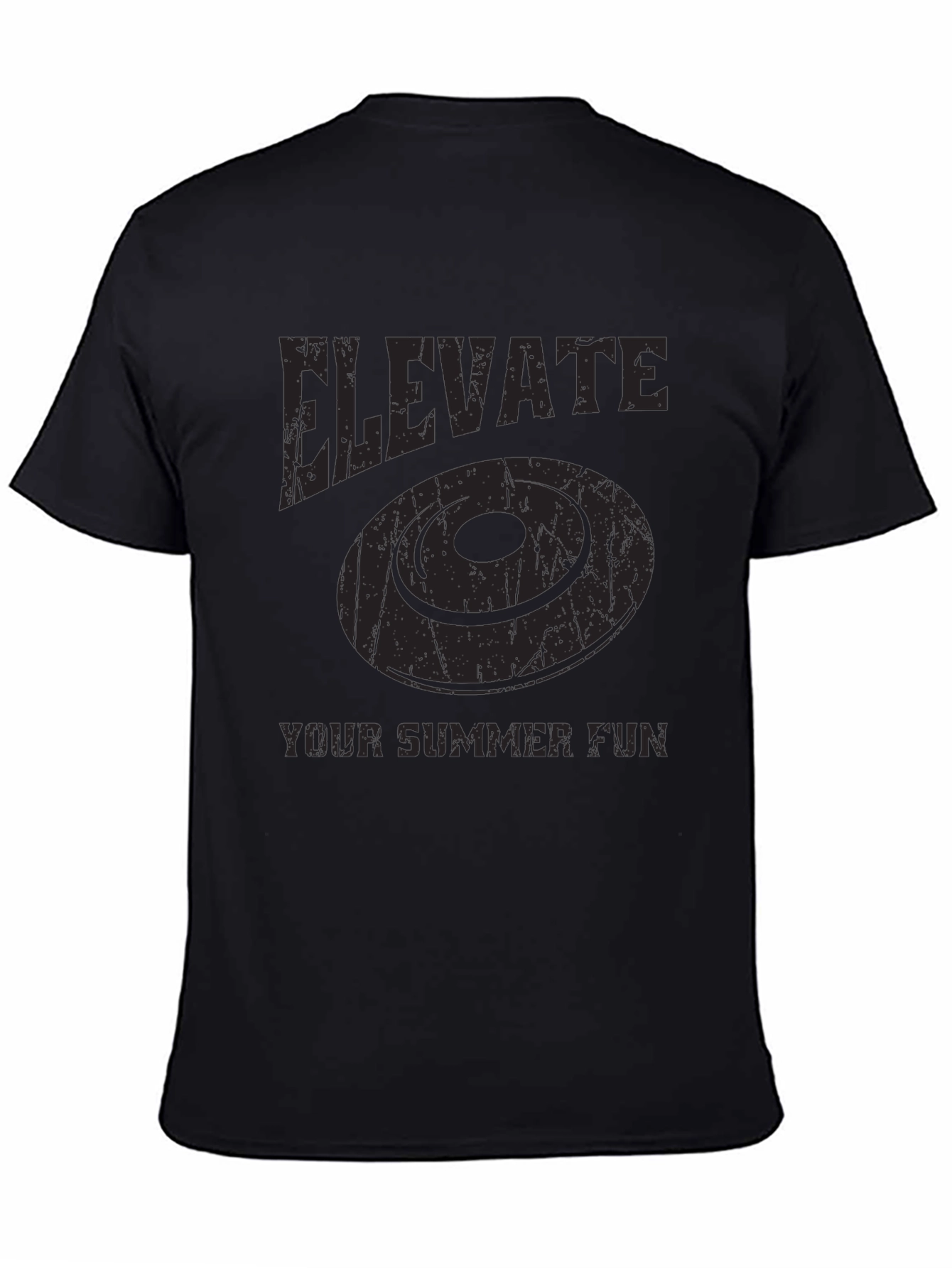 Elevate Summer Fun T-Shirt - Frisbee Graphic Tee