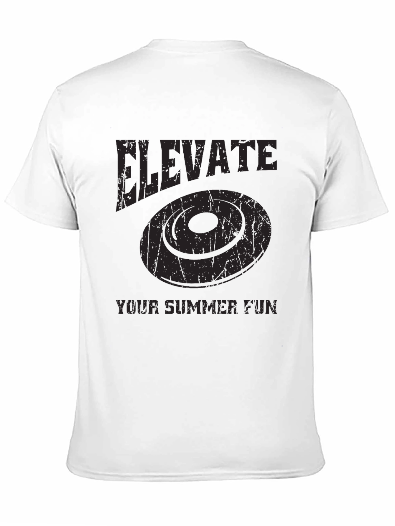 Elevate Summer Fun T-Shirt - Frisbee Graphic Tee