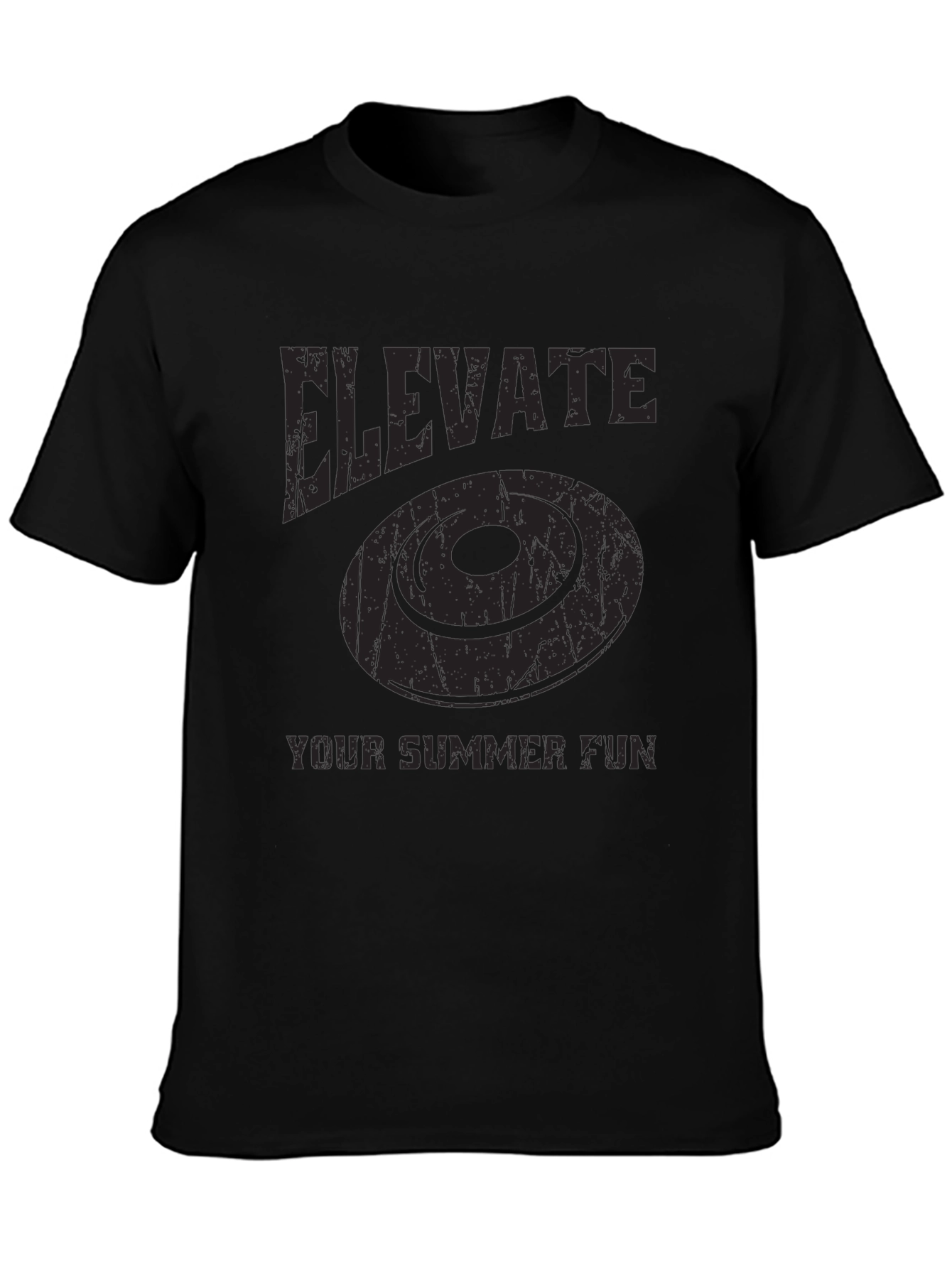 Elevate Summer Fun T-Shirt - Frisbee Graphic Tee