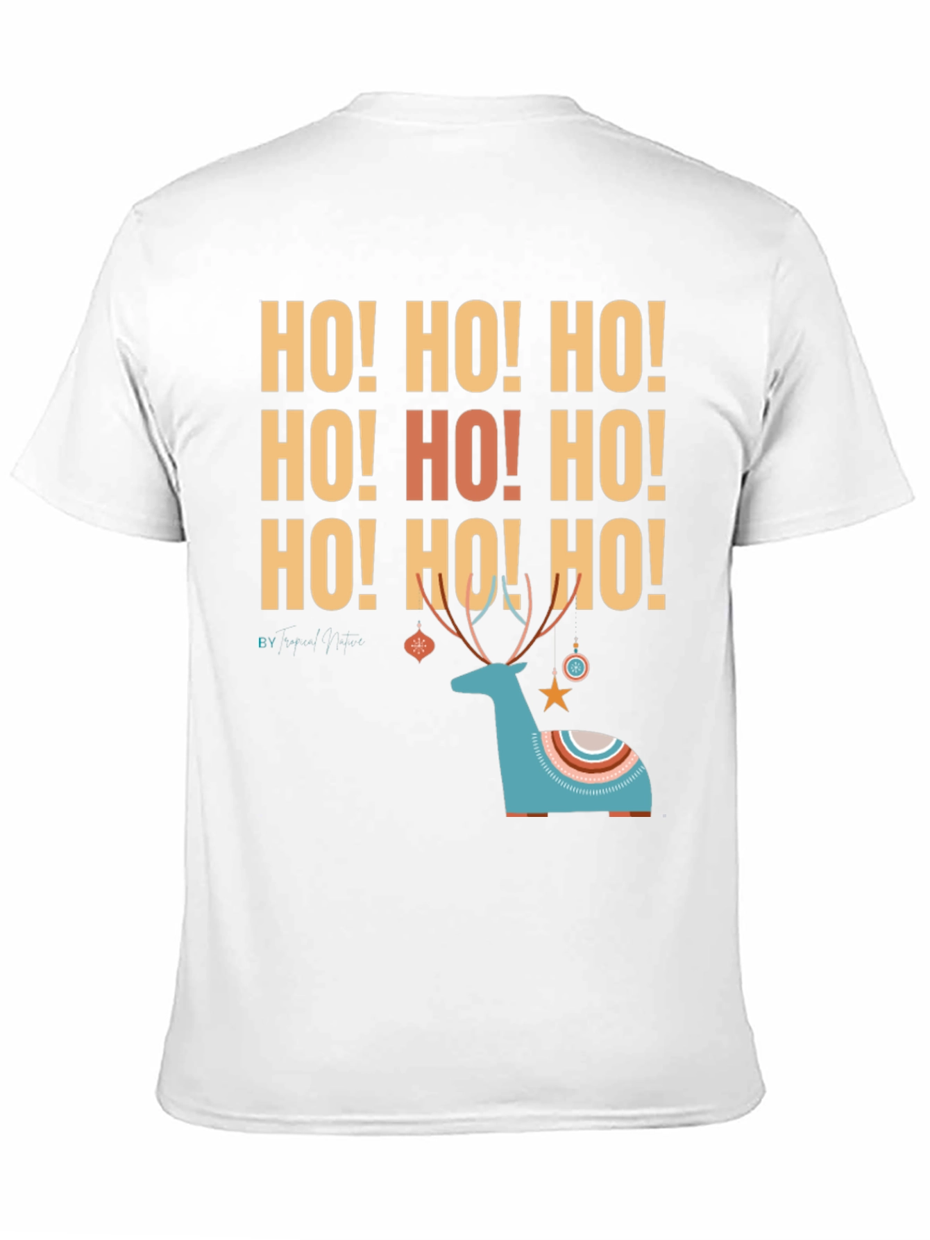 Ho! Ho! Ho! Christmas Deer Graphic Tee
