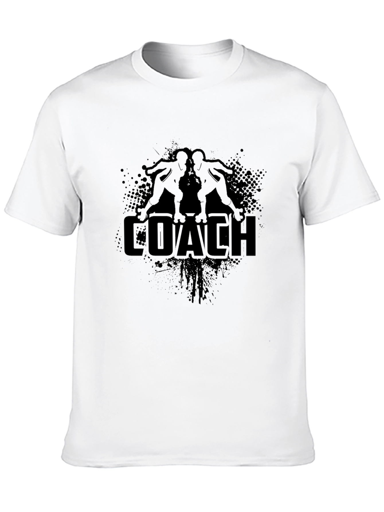 Coach Football T-Shirt - Black Graphic Tee