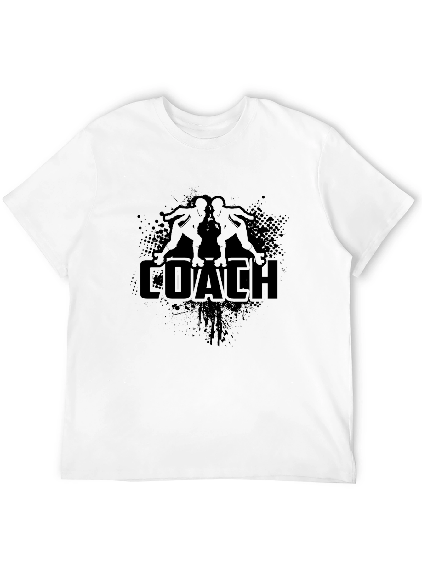 Coach Football T-Shirt - Black Graphic Tee