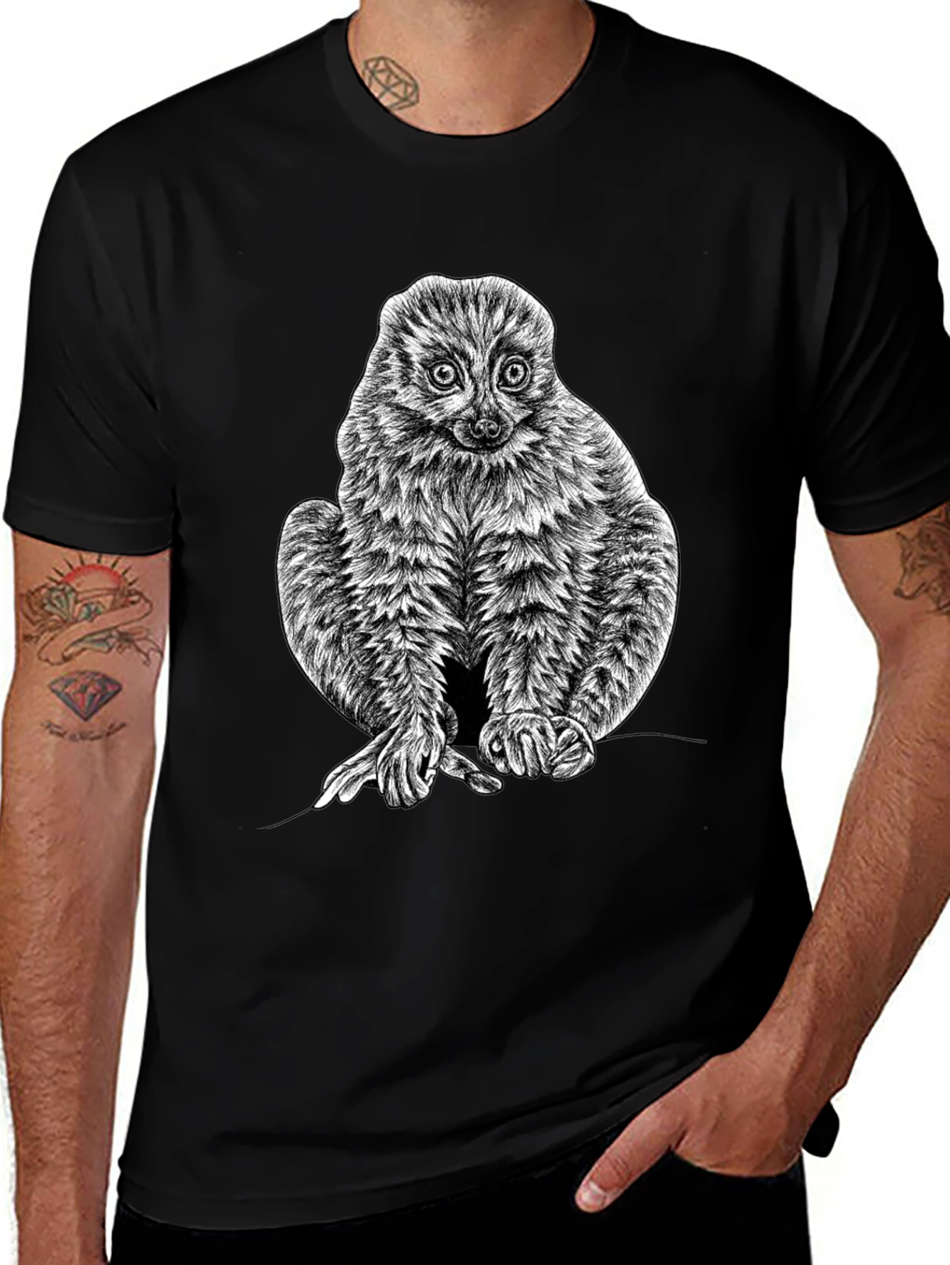 Tarsier Graphic Tee - Unique Animal Print Shirt