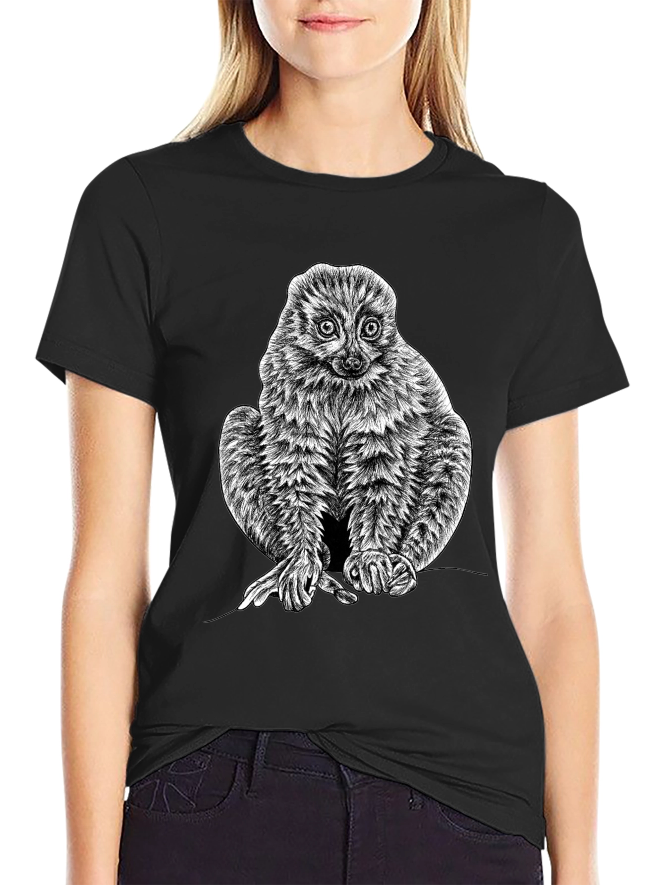 Tarsier Graphic Tee - Unique Animal Print Shirt