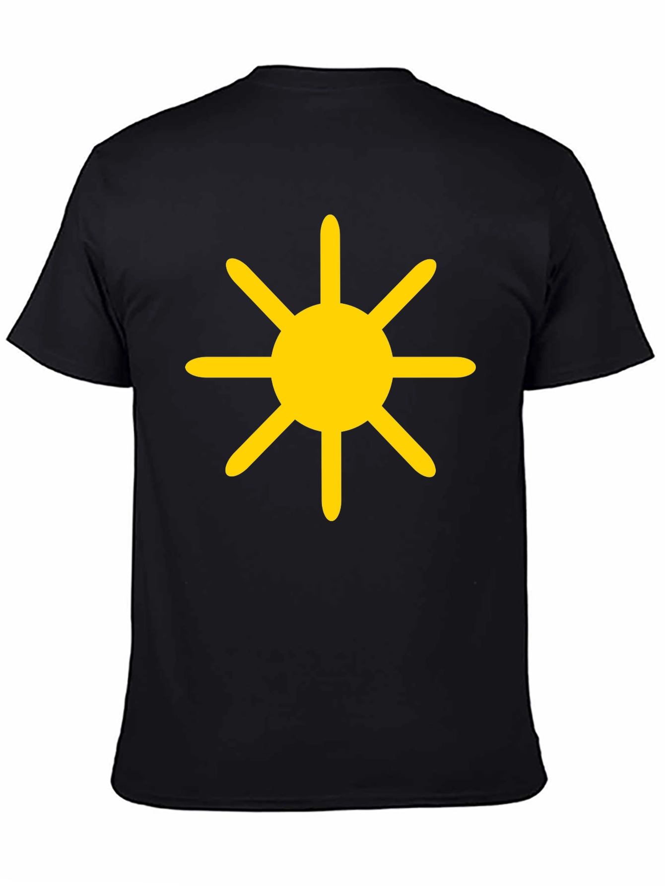 Sunburst Graphic Tee - Black Cotton Blend
