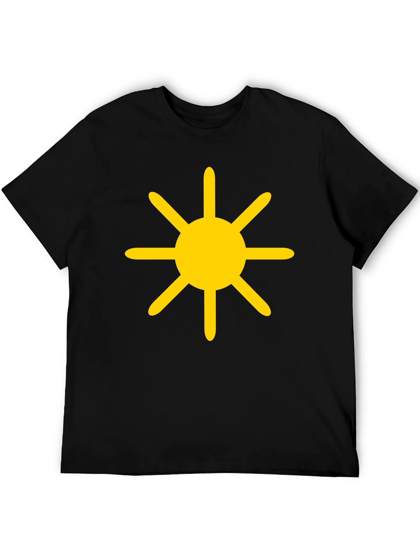 Sunburst Graphic Tee - Black Cotton Blend