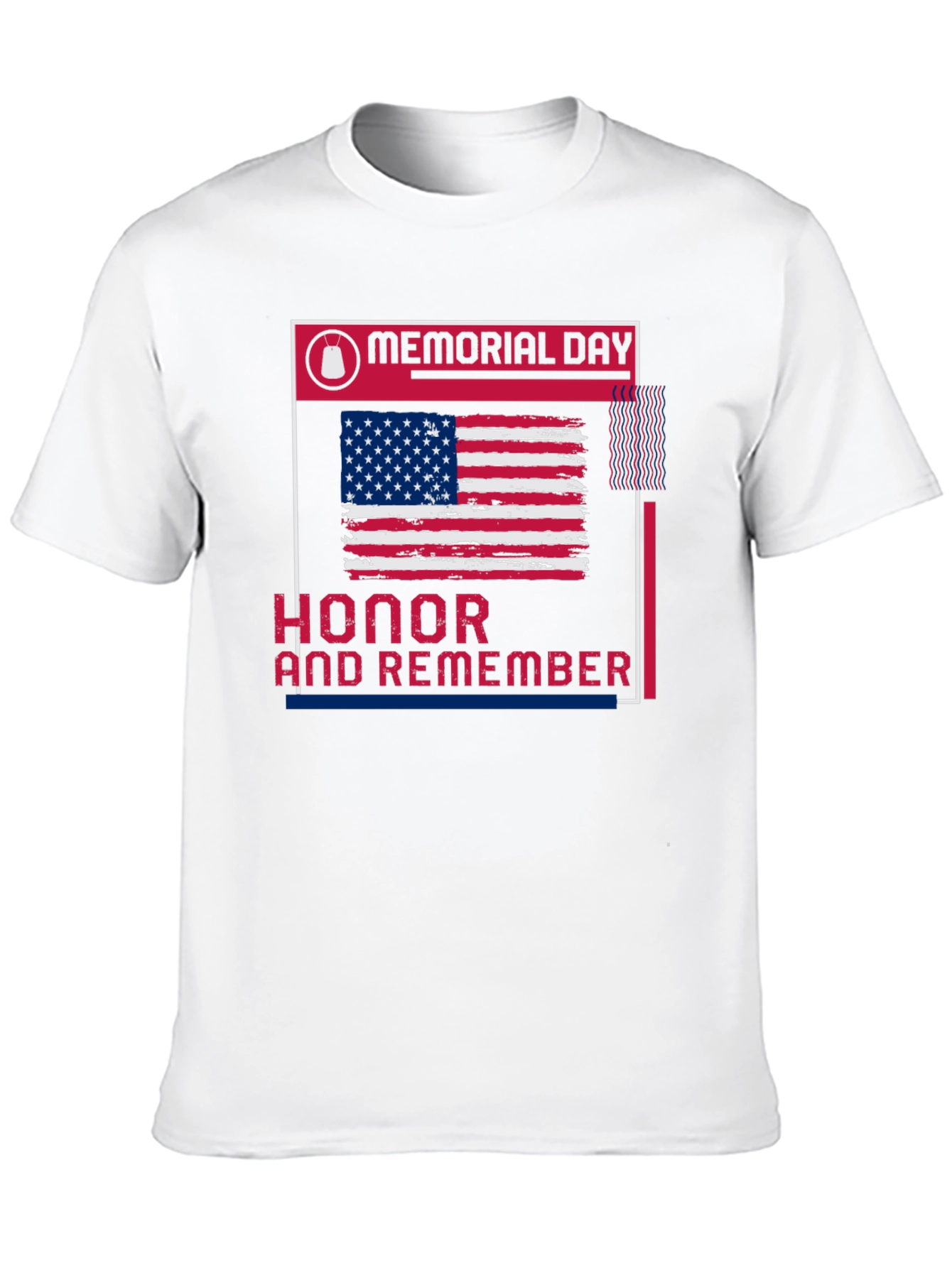Memorial Day Honor & Remember Patriotic T-Shirt