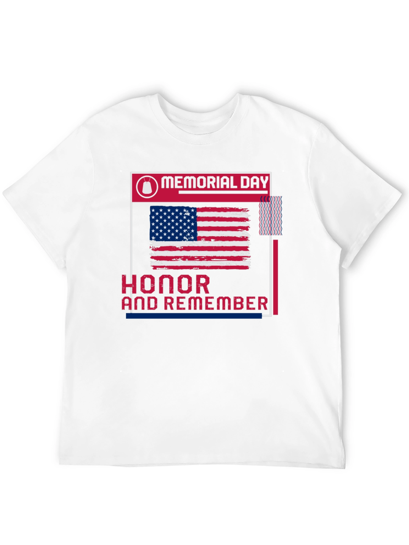 Memorial Day Honor & Remember Patriotic T-Shirt