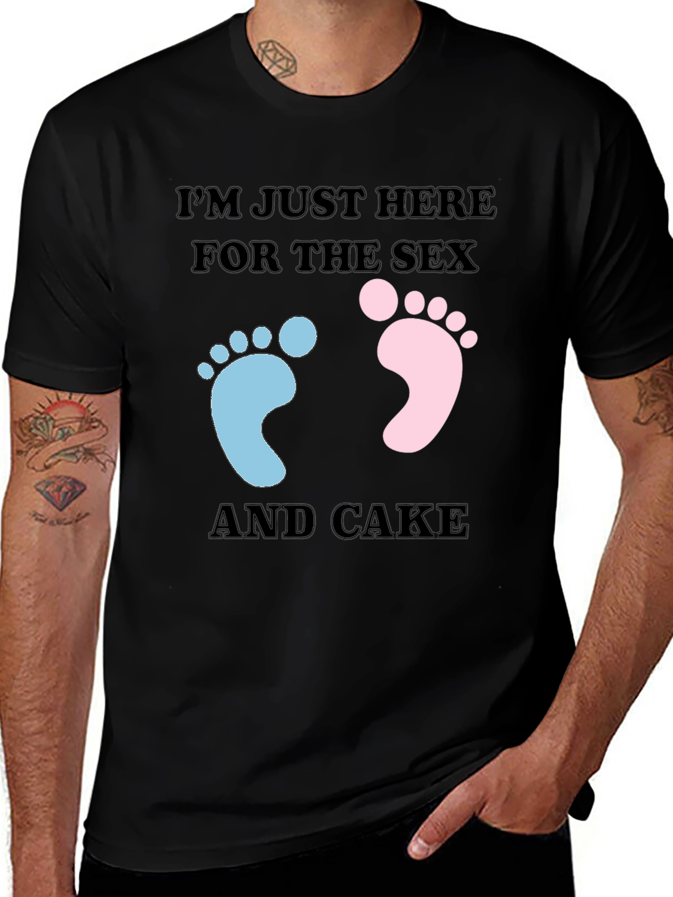 Funny Gender Reveal T-Shirt: Sex & Cake
