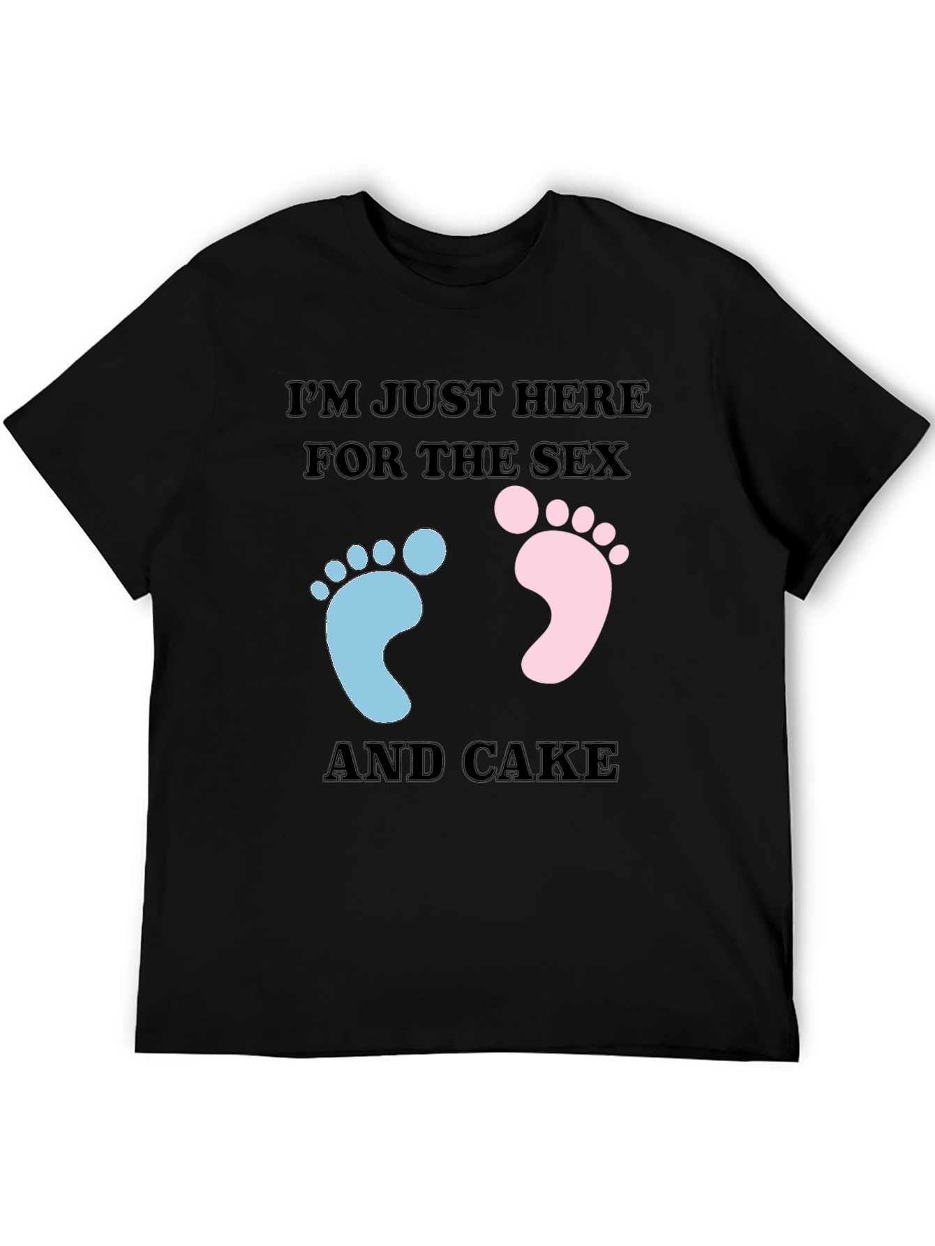 Funny Gender Reveal T-Shirt: Sex & Cake