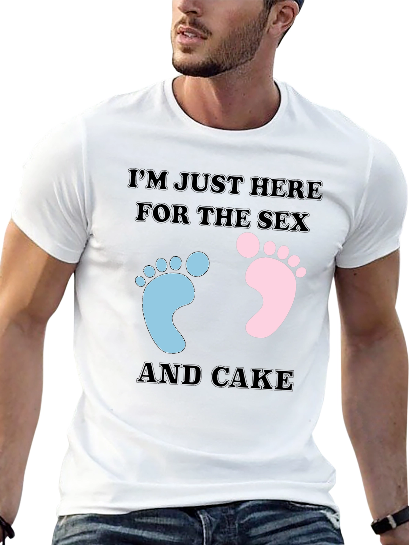 Funny Gender Reveal T-Shirt: Sex & Cake