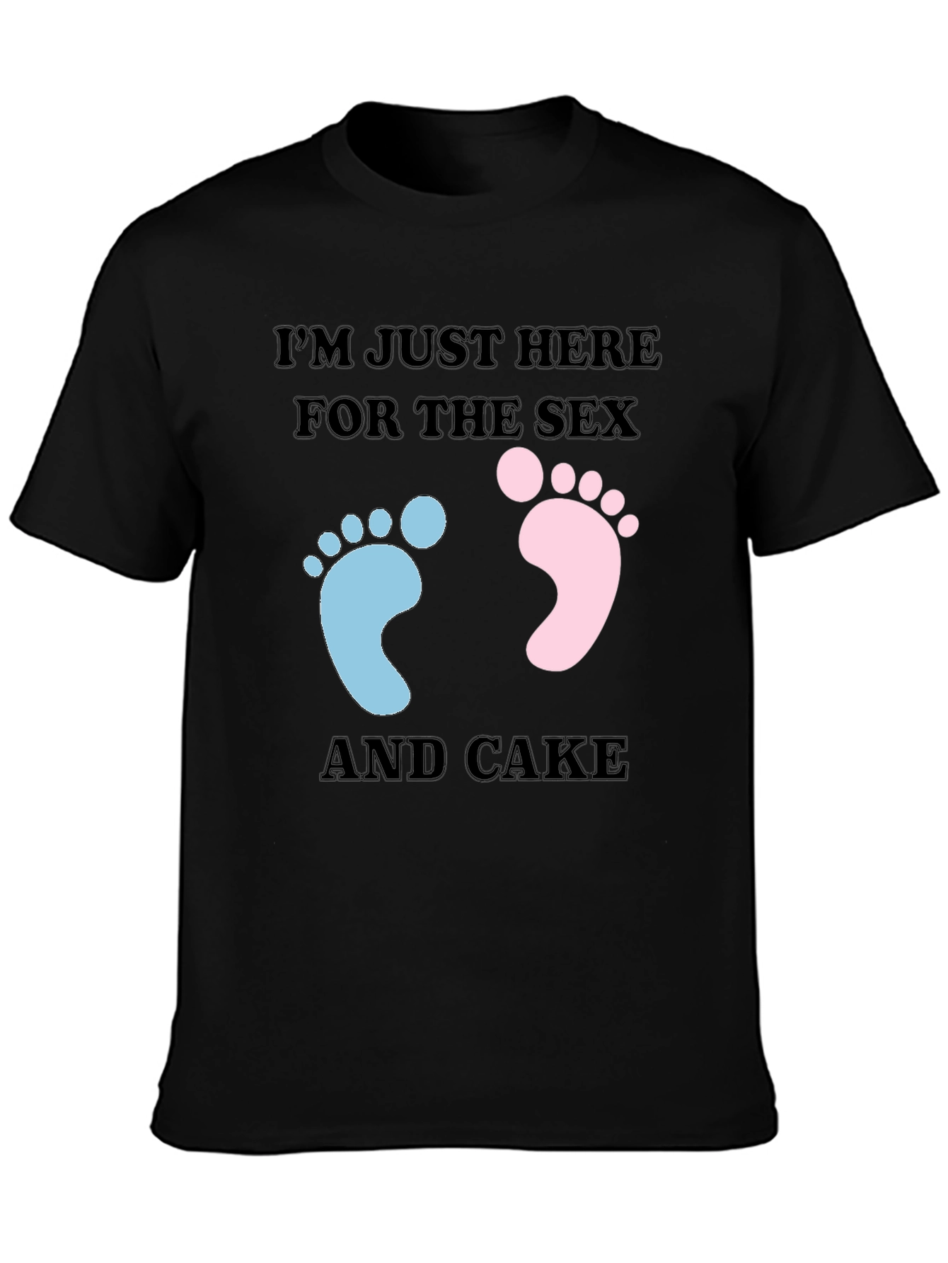 Funny Gender Reveal T-Shirt: Sex & Cake