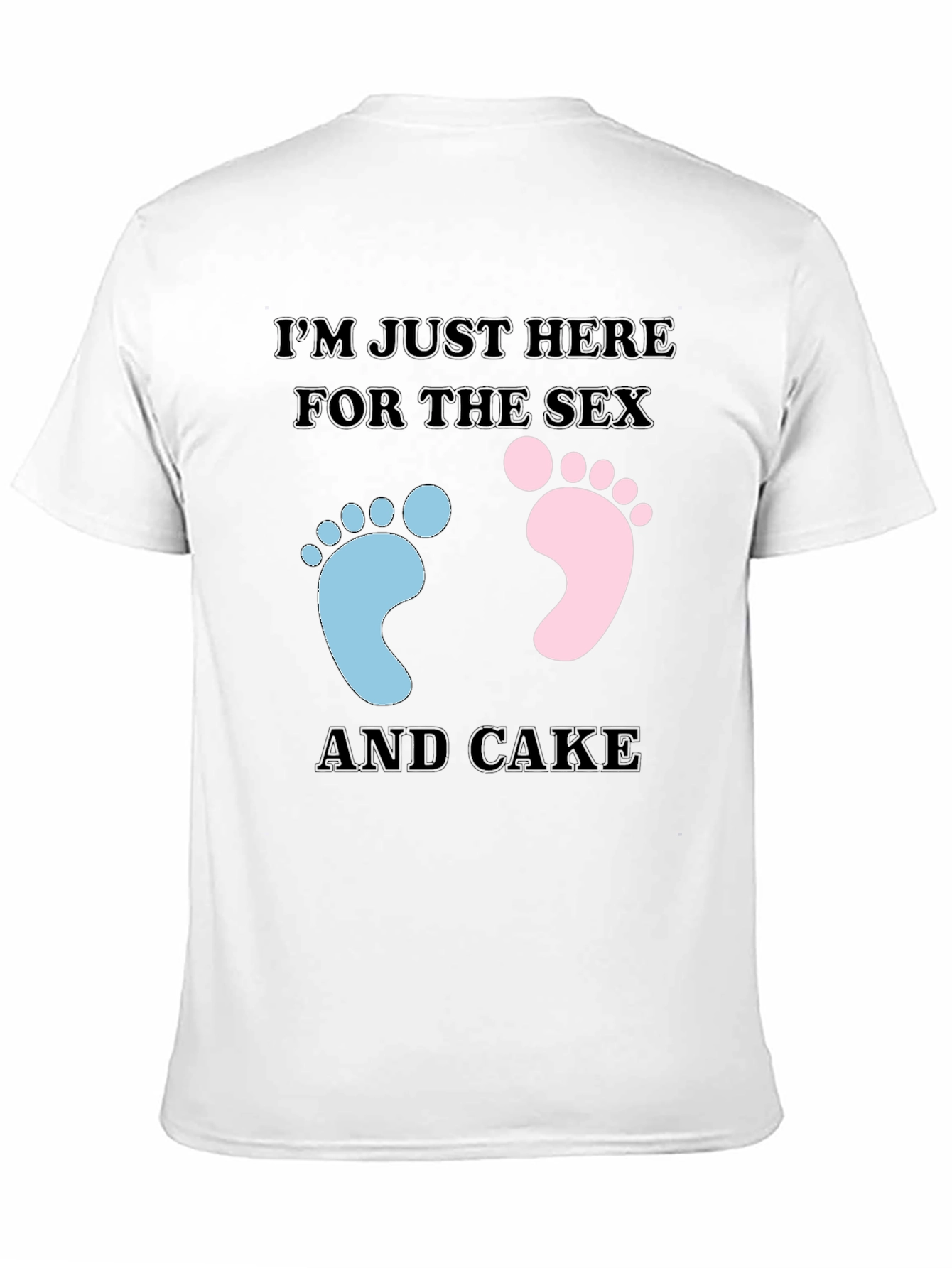 Funny Gender Reveal T-Shirt: Sex & Cake