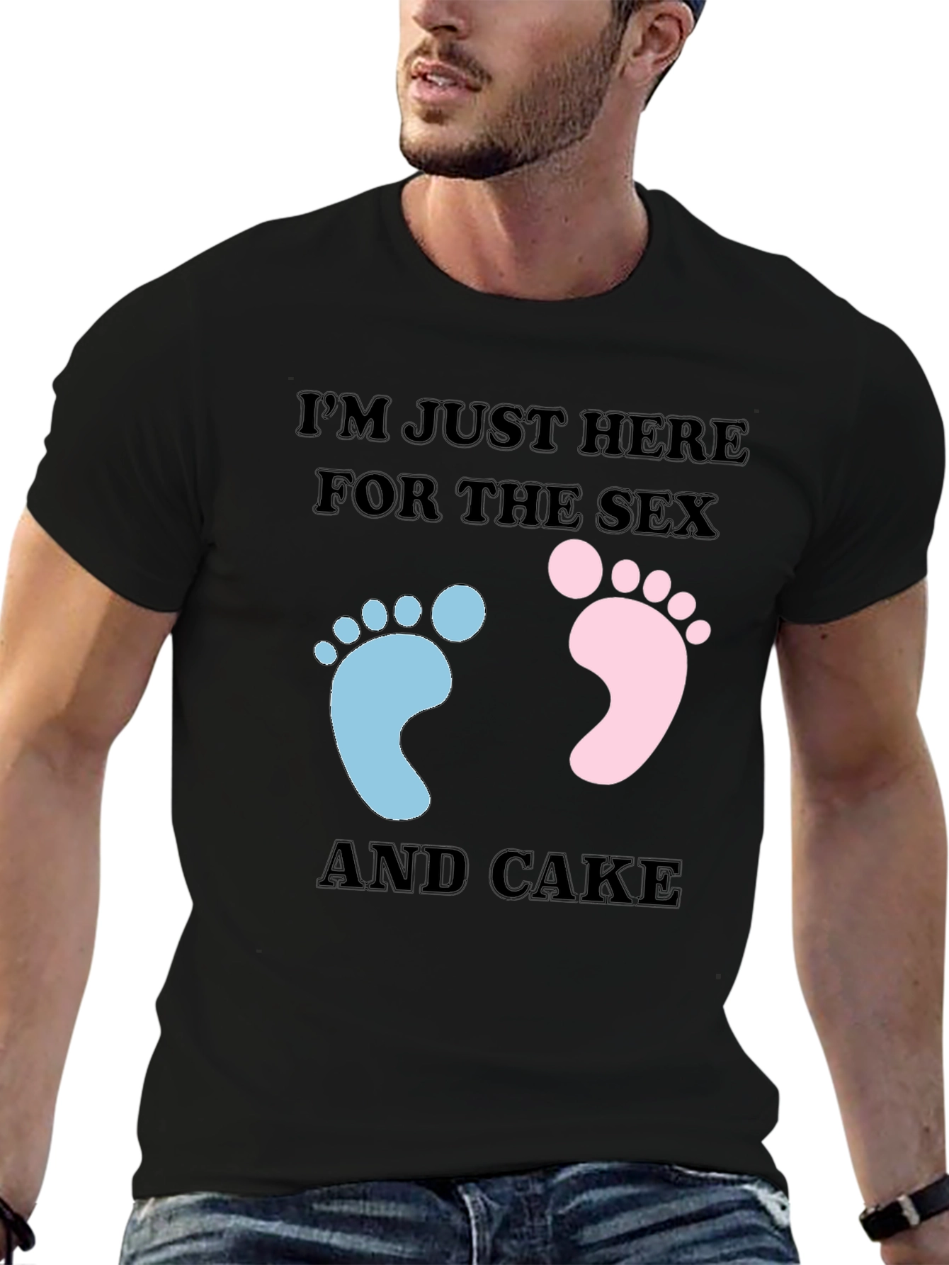 Funny Gender Reveal T-Shirt: Sex & Cake