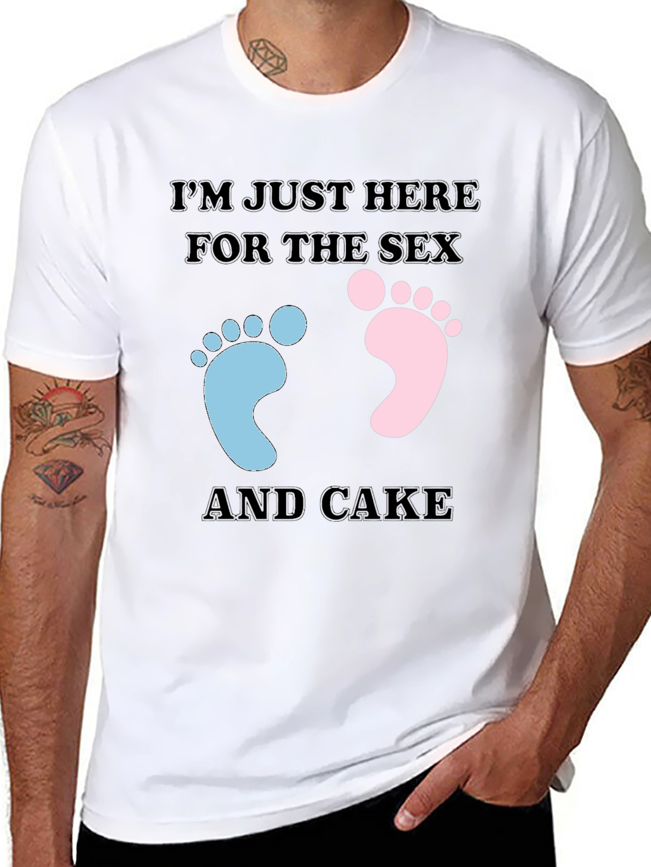 Funny Gender Reveal T-Shirt: Sex & Cake