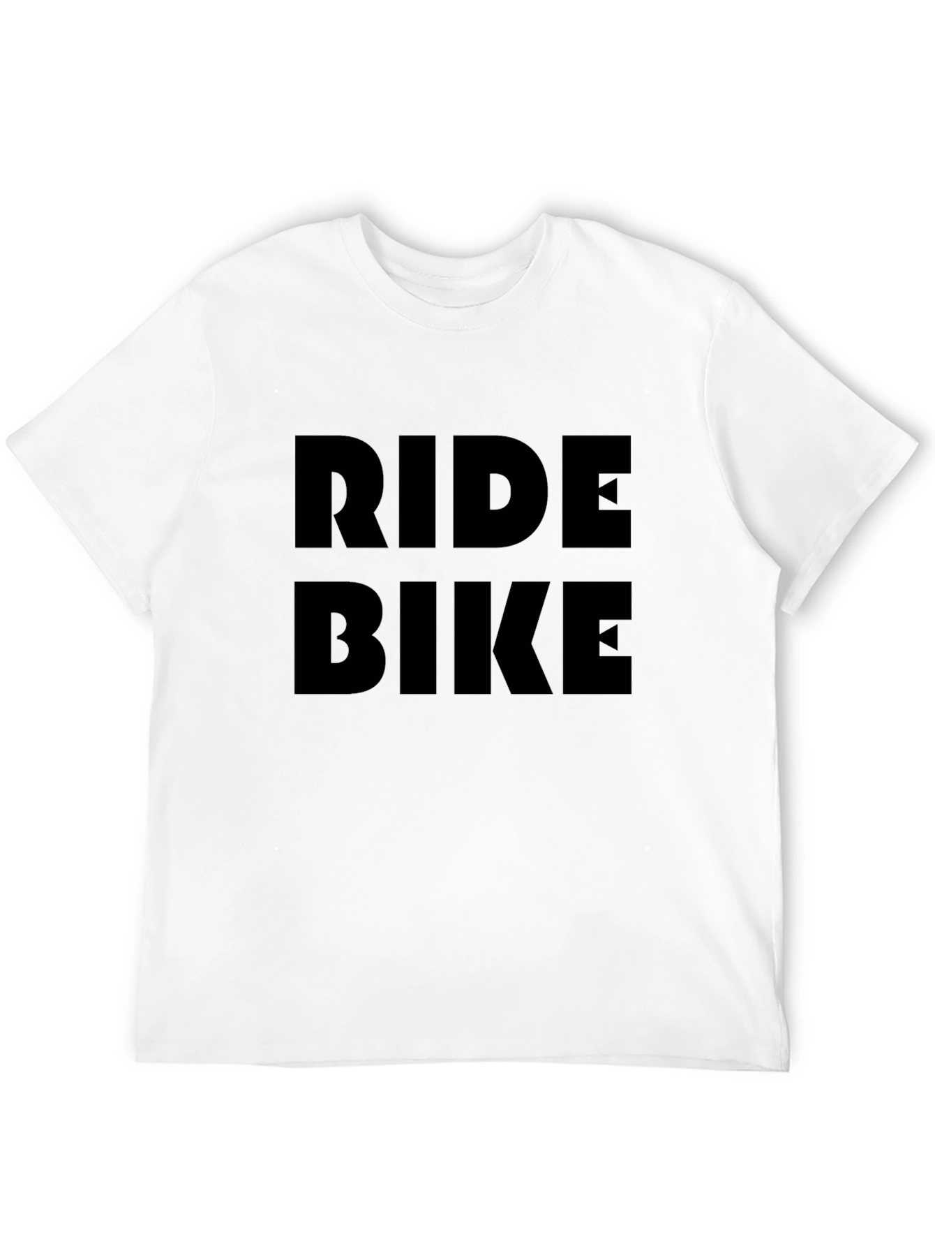 Ride Bike Graphic Tee - Stylish Black Cotton T-Shirt