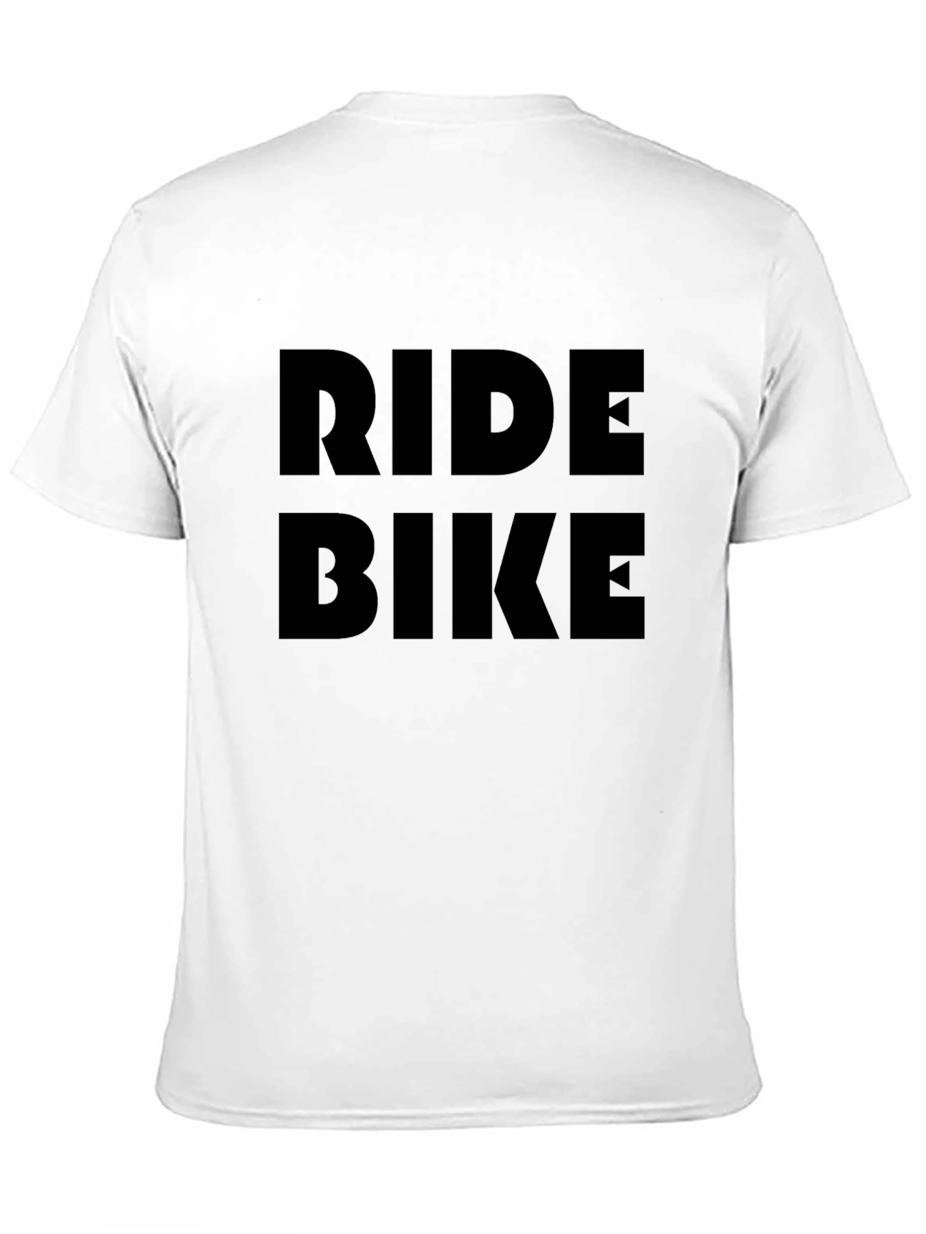 Ride Bike Graphic Tee - Stylish Black Cotton T-Shirt