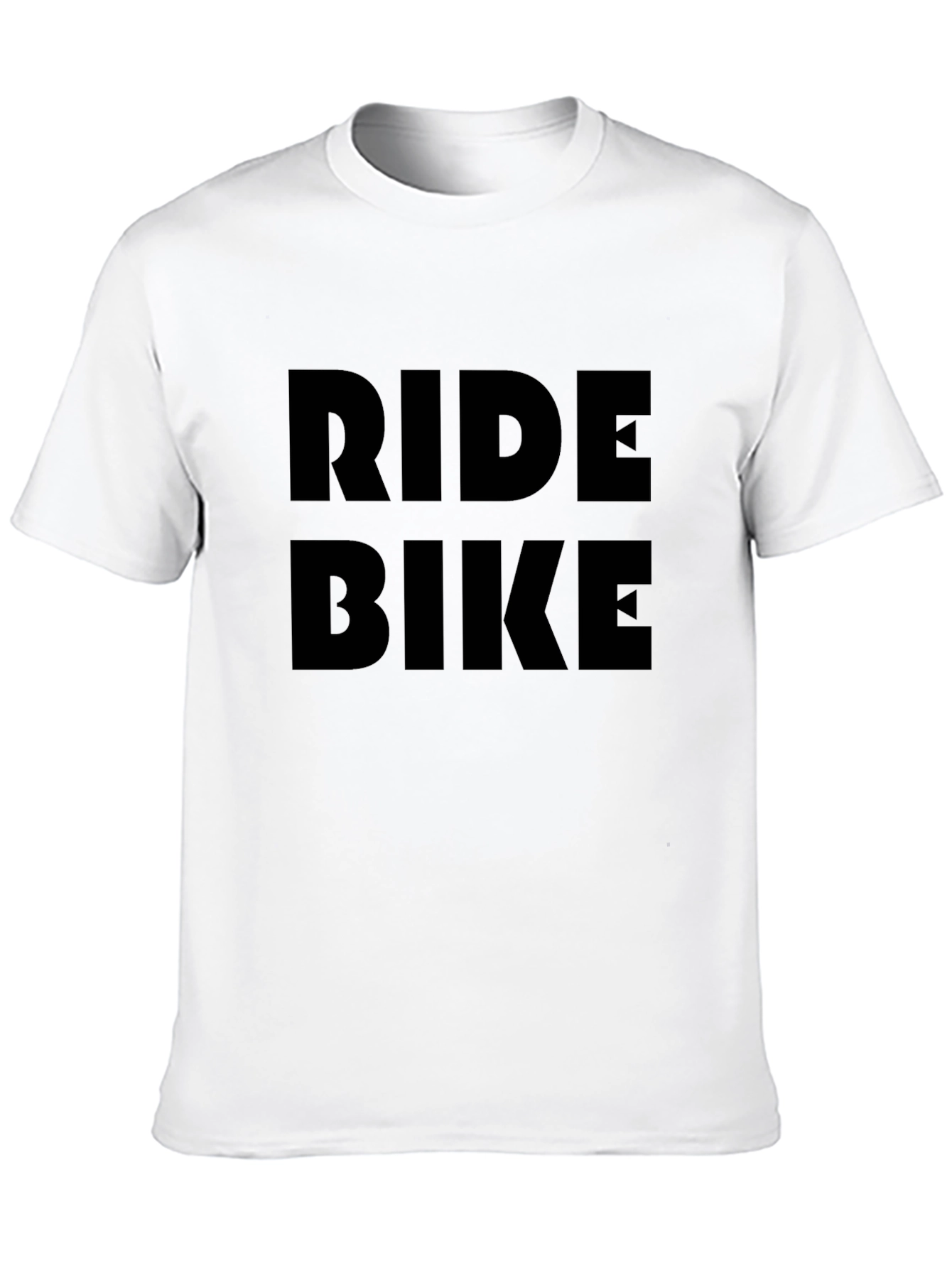 Ride Bike Graphic Tee - Stylish Black Cotton T-Shirt