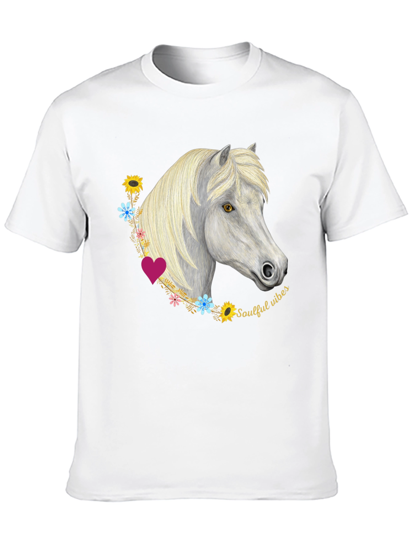 Soulful Vibes Horse Graphic T-Shirt