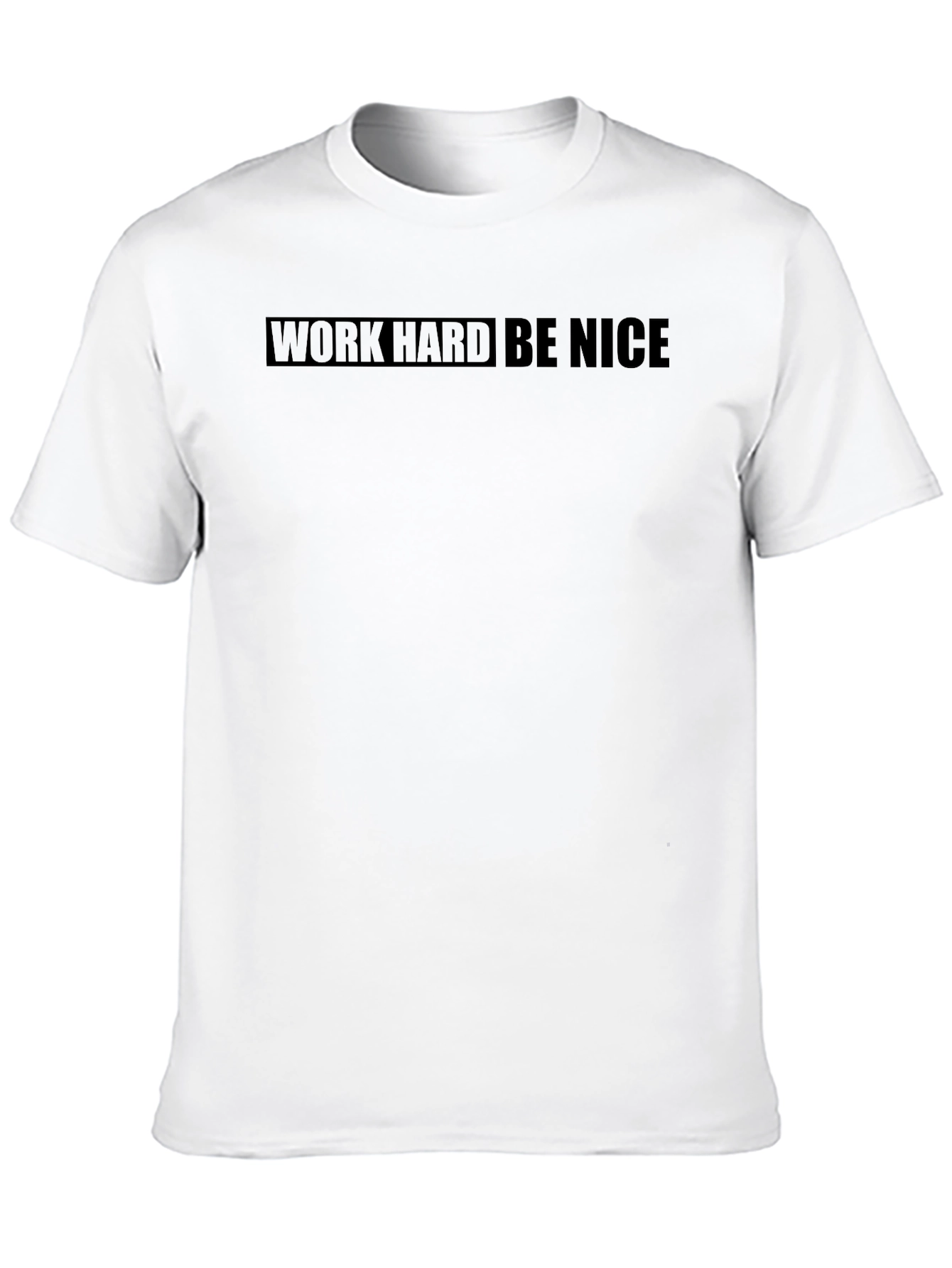 Work Hard Be Nice Black Graphic Tee