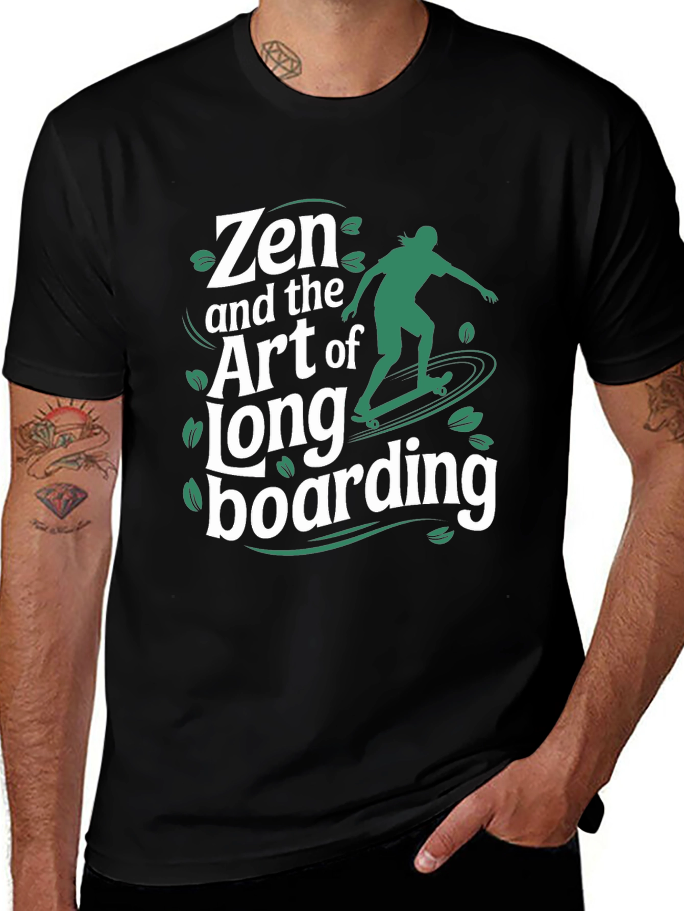 Zen & the Art of Longboarding Graphic T-Shirt