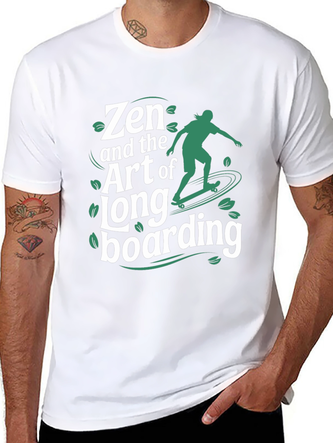 Zen & the Art of Longboarding Graphic T-Shirt