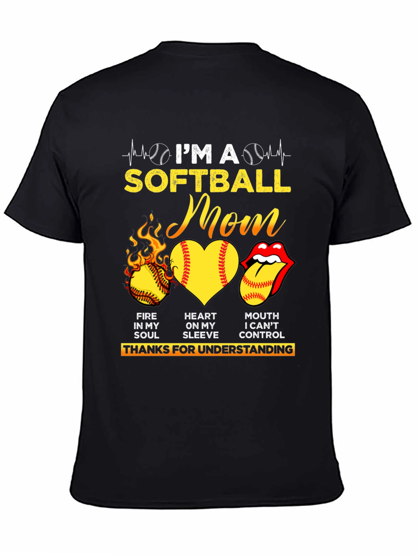 Im A Softball Mom Graphic T-Shirt