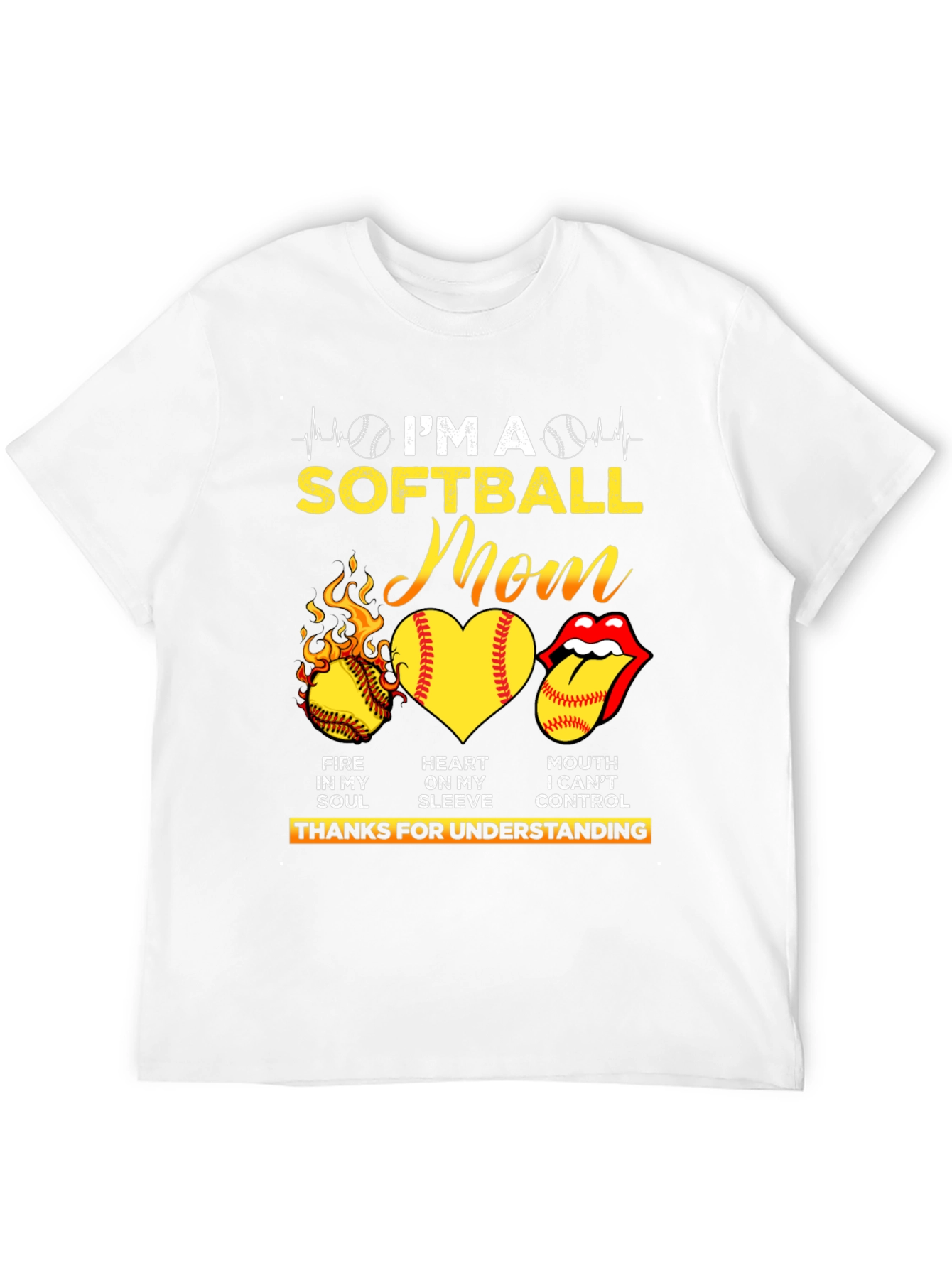 Im A Softball Mom Graphic T-Shirt