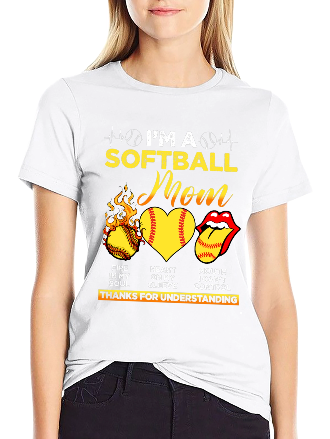 Im A Softball Mom Graphic T-Shirt