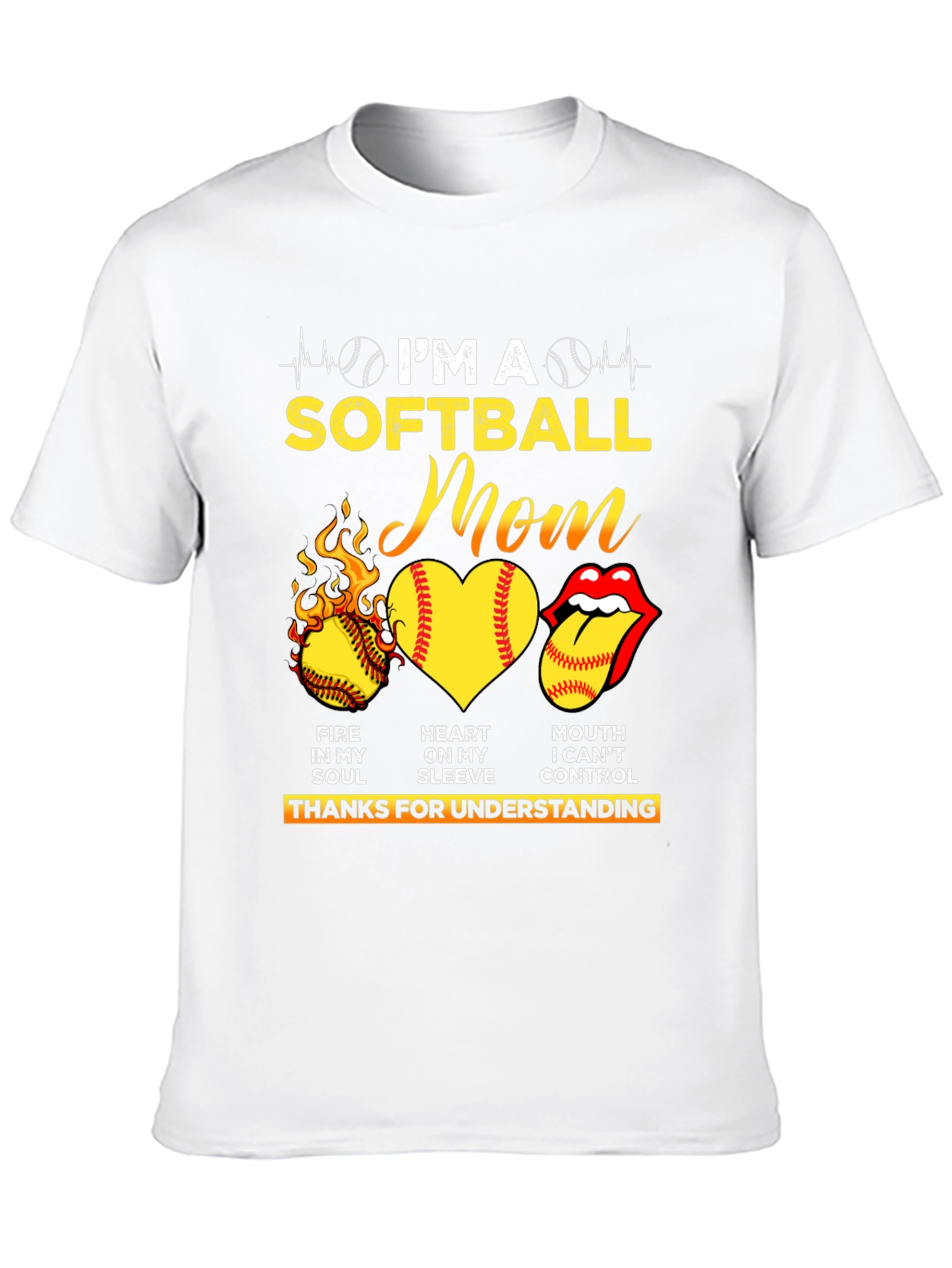 Im A Softball Mom Graphic T-Shirt