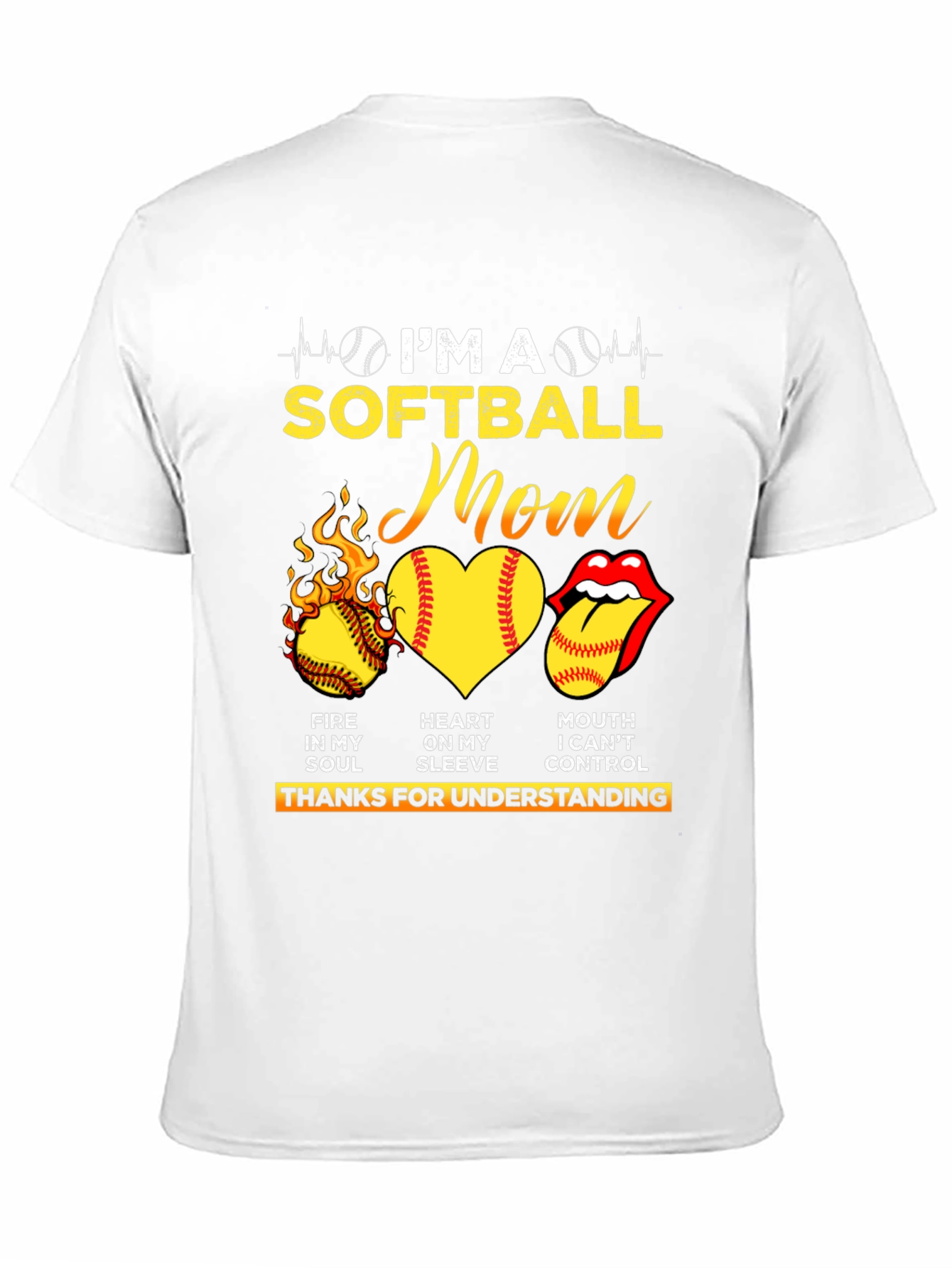Im A Softball Mom Graphic T-Shirt