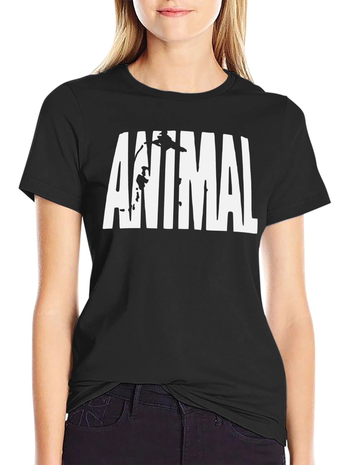 Animal Graphic Black T-Shirt