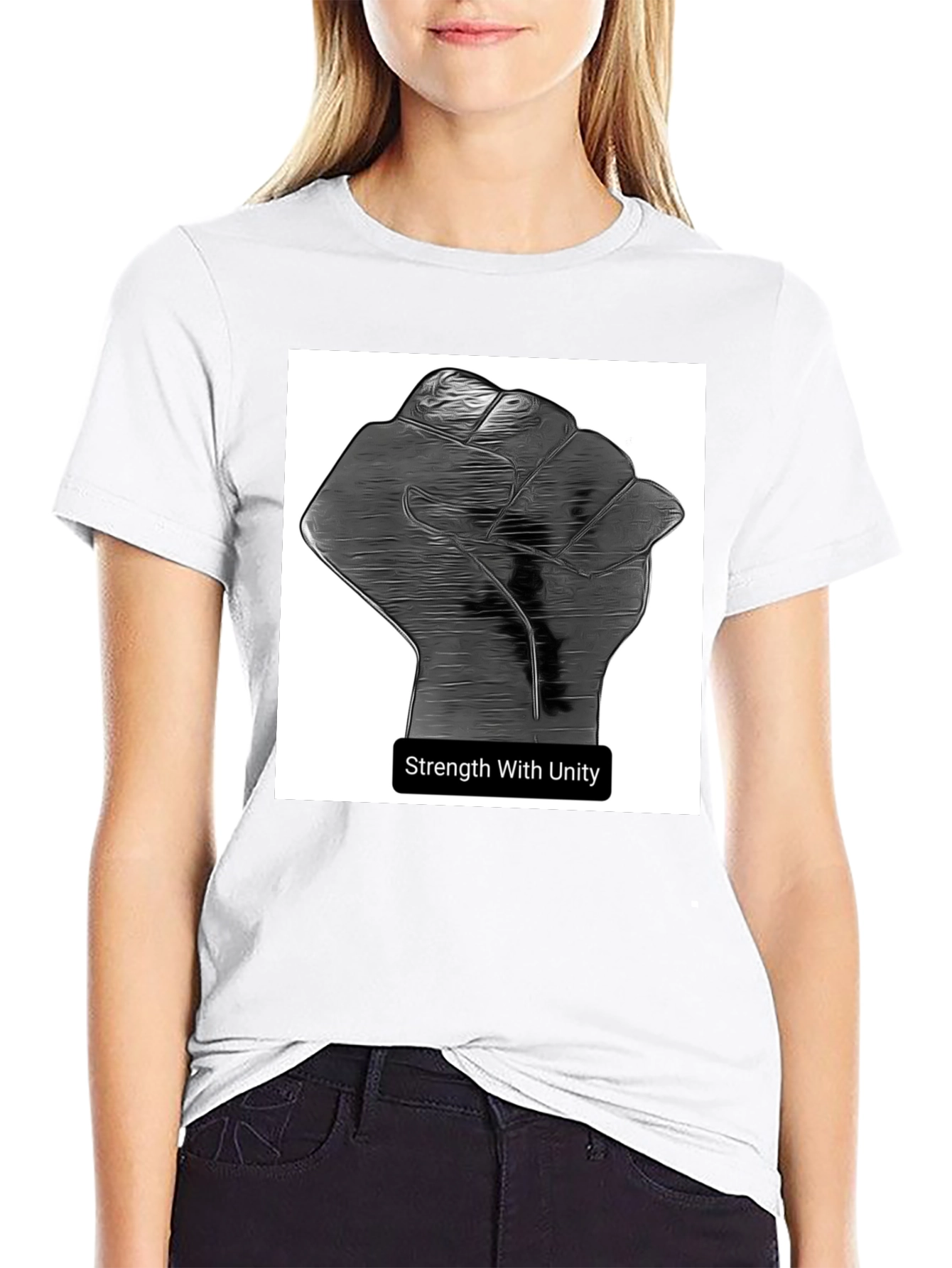 Unity Strength Graphic Tee - Black