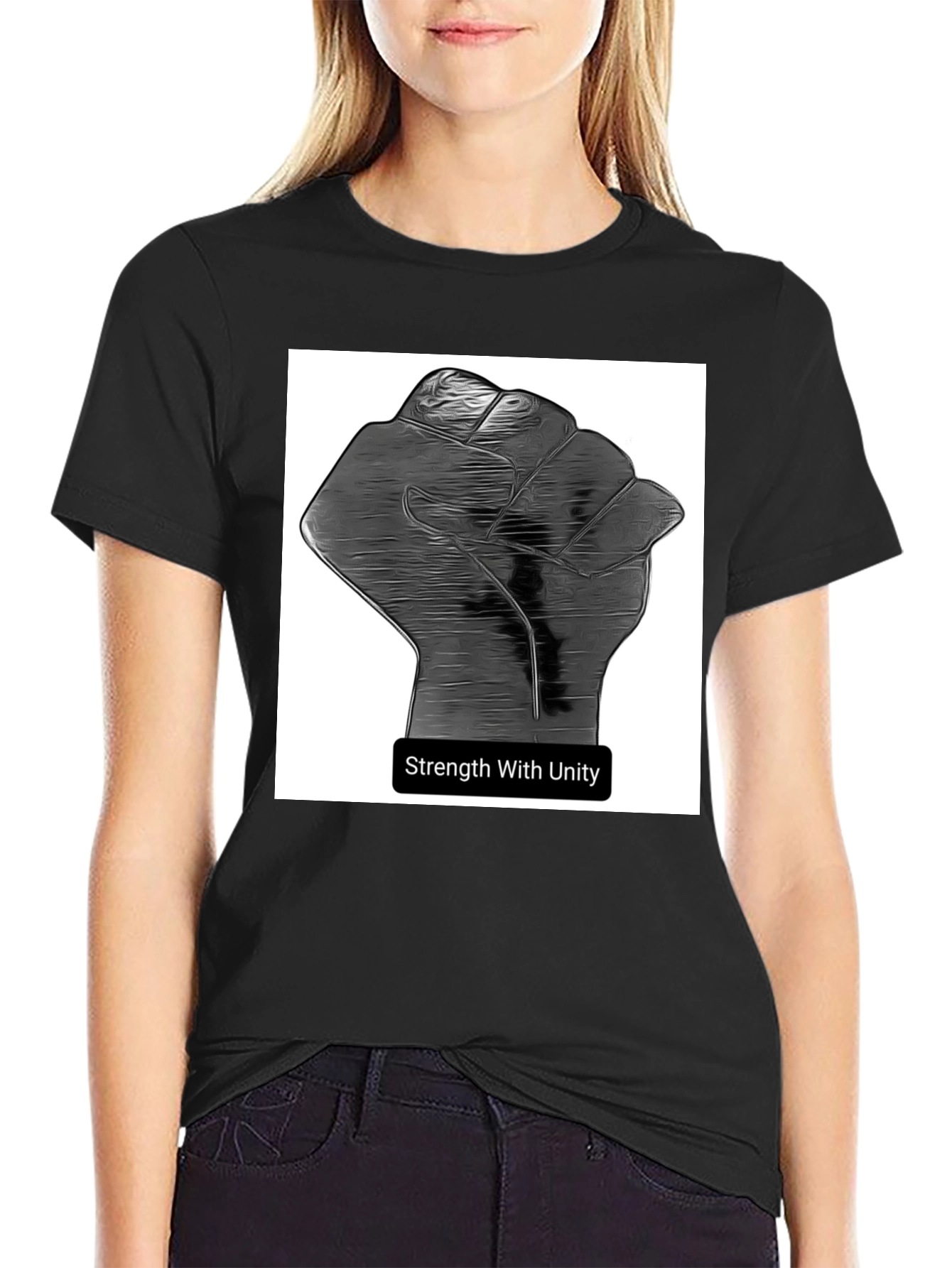 Unity Strength Graphic Tee - Black