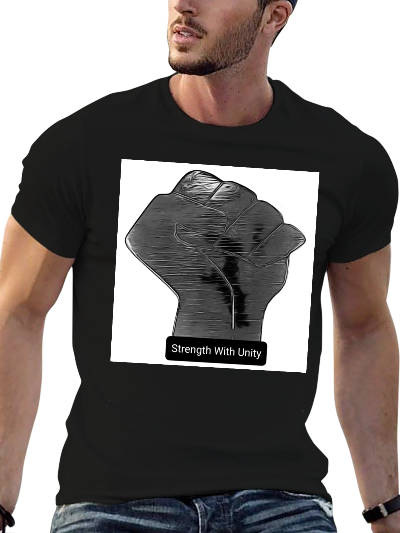 Unity Strength Graphic Tee - Black