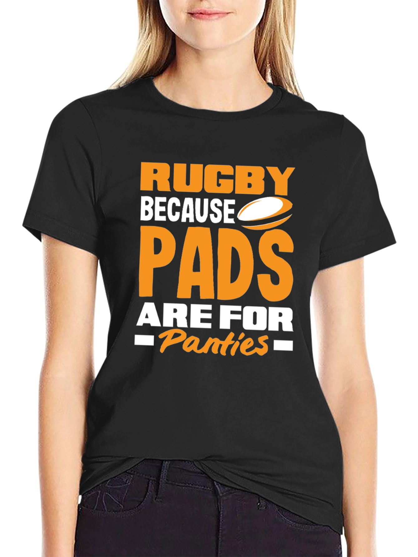 Rugby Pads Panties Graphic Tee