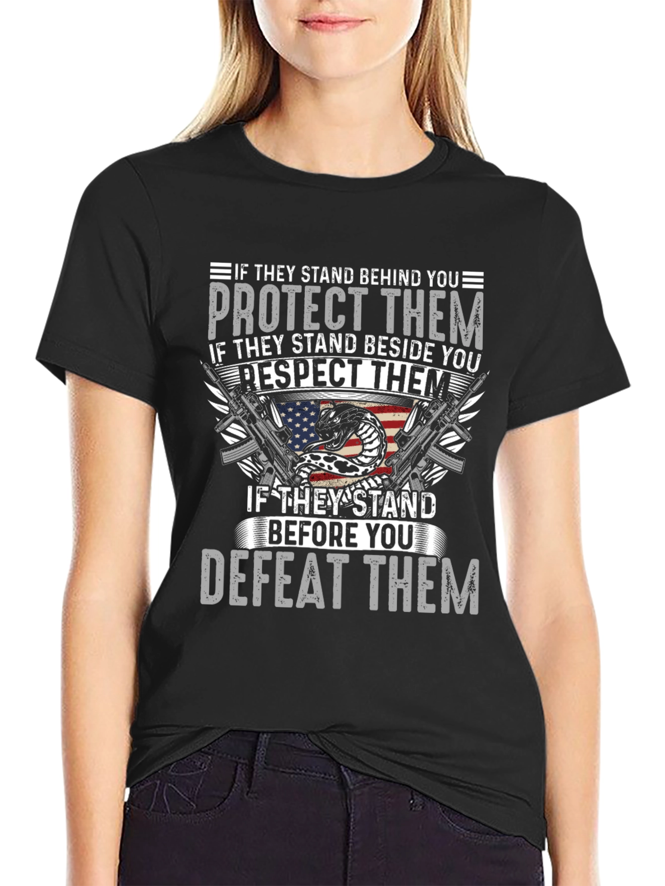 Patriotic Protect Respect Defeat T-Shirt