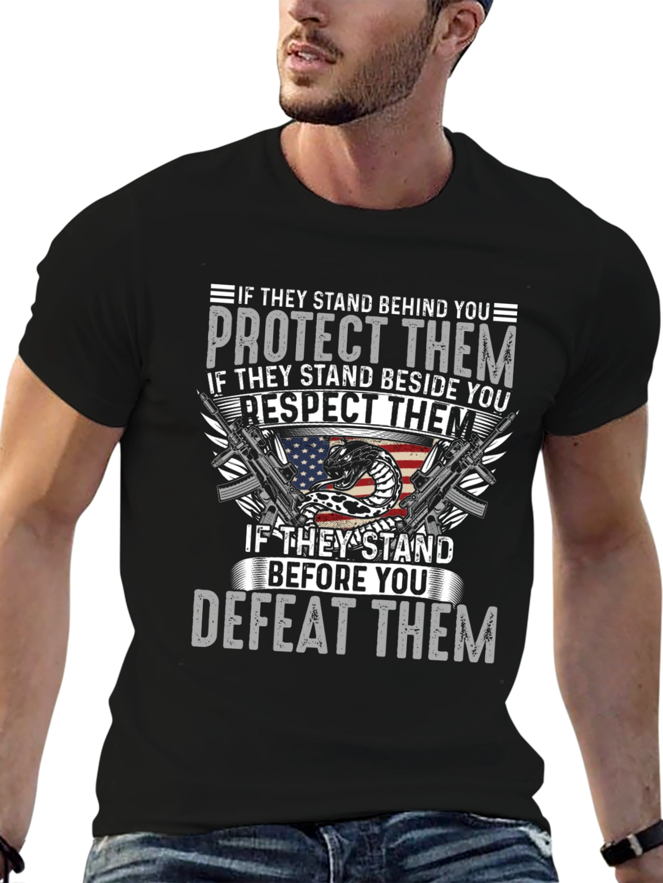 Patriotic Protect Respect Defeat T-Shirt